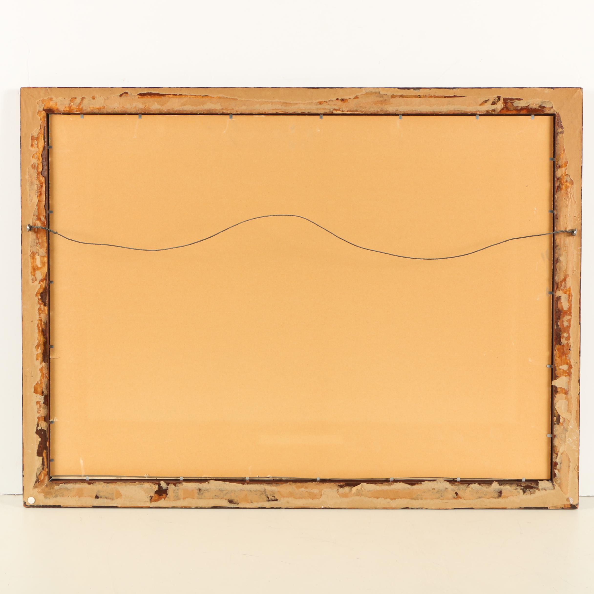 Hand Colored Lithograph Print after J.F. Herring Sen. "Evening"