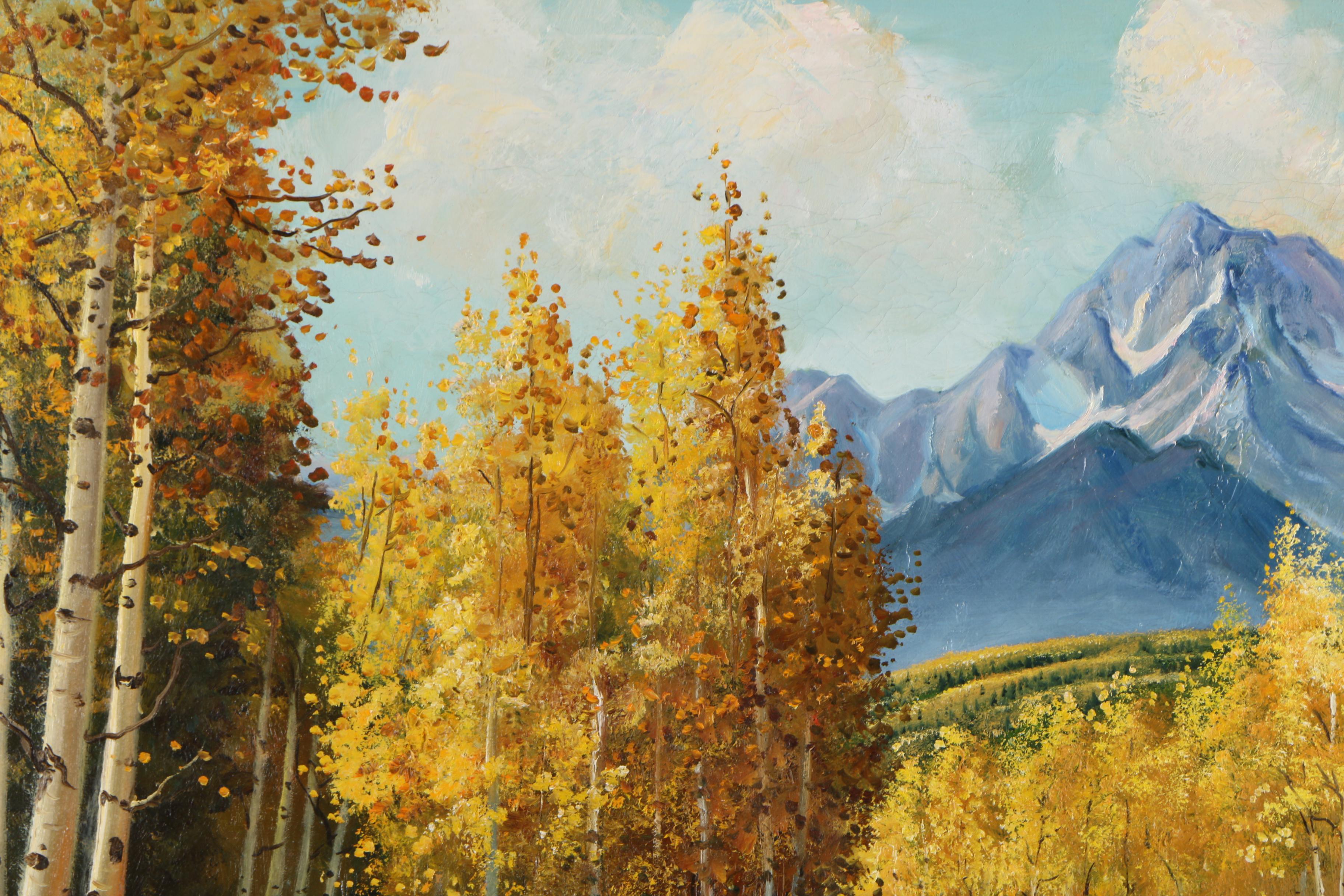 Lloyd R. Thorsten Oil Painting "Colorado Autumn"