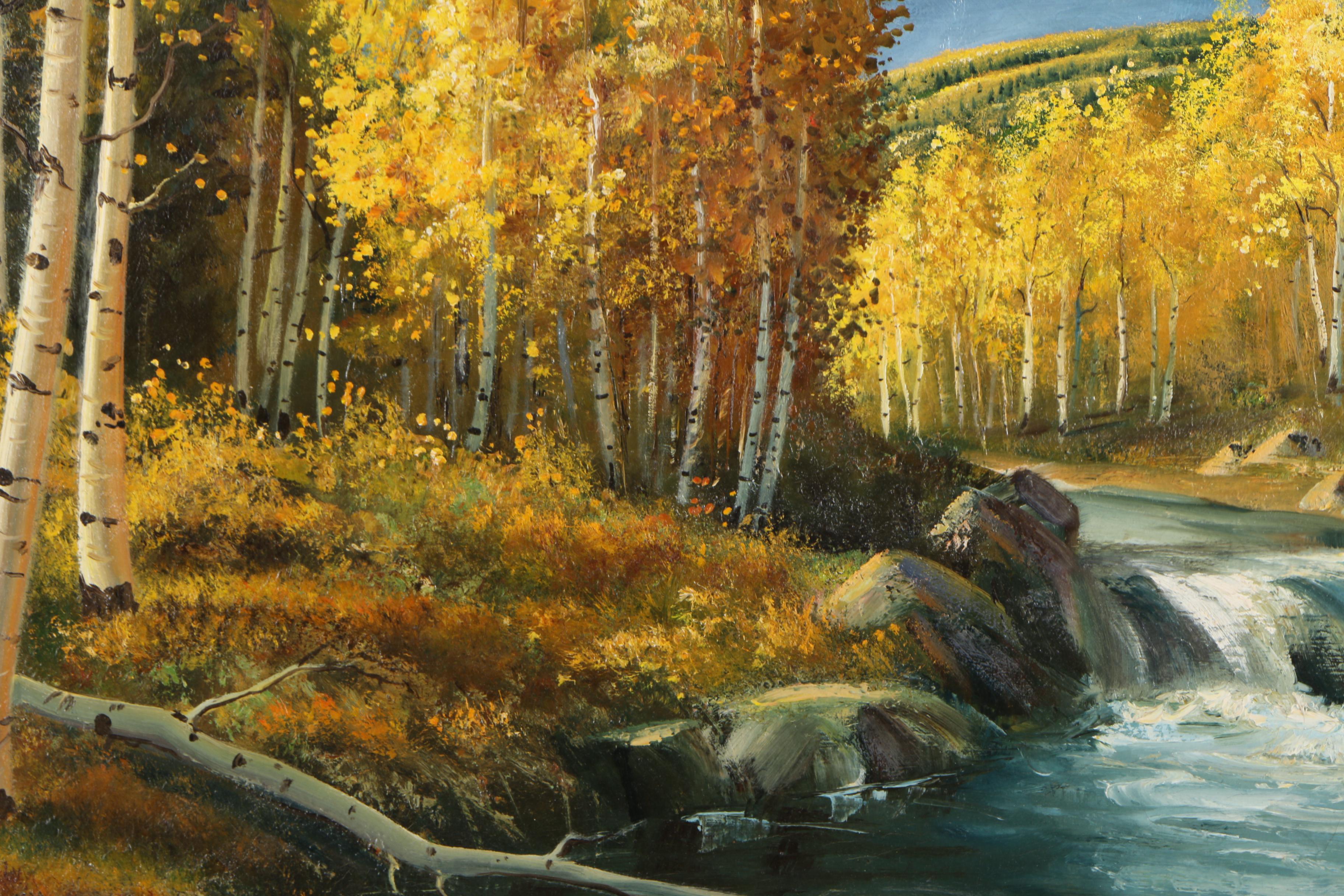 Lloyd R. Thorsten Oil Painting "Colorado Autumn"
