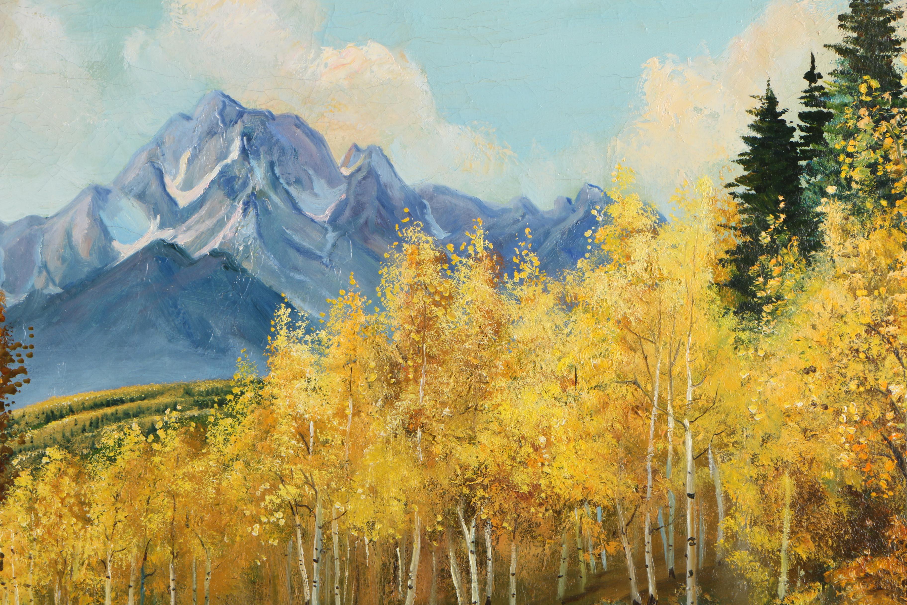 Lloyd R. Thorsten Oil Painting "Colorado Autumn"