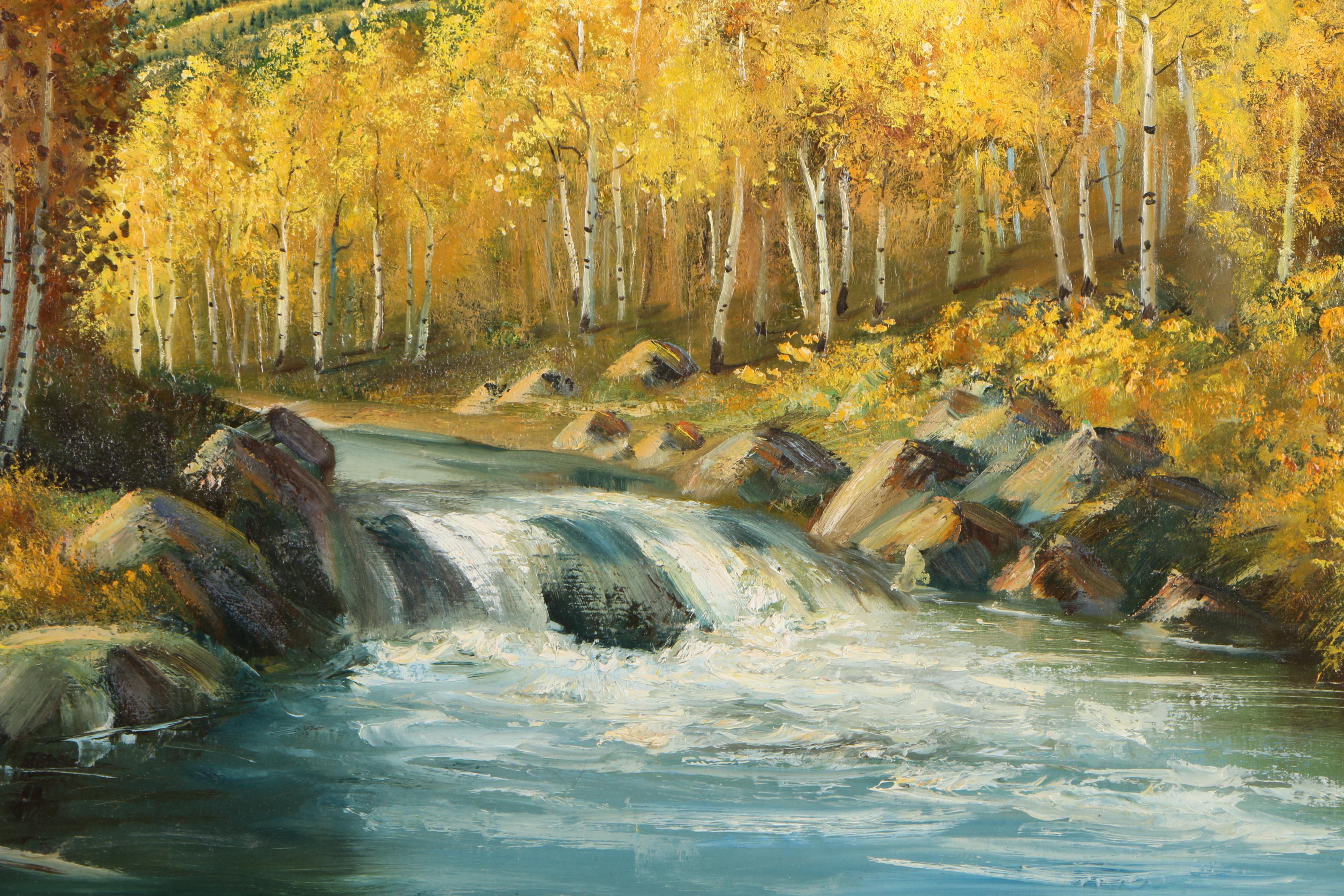 Lloyd R. Thorsten Oil Painting "Colorado Autumn"