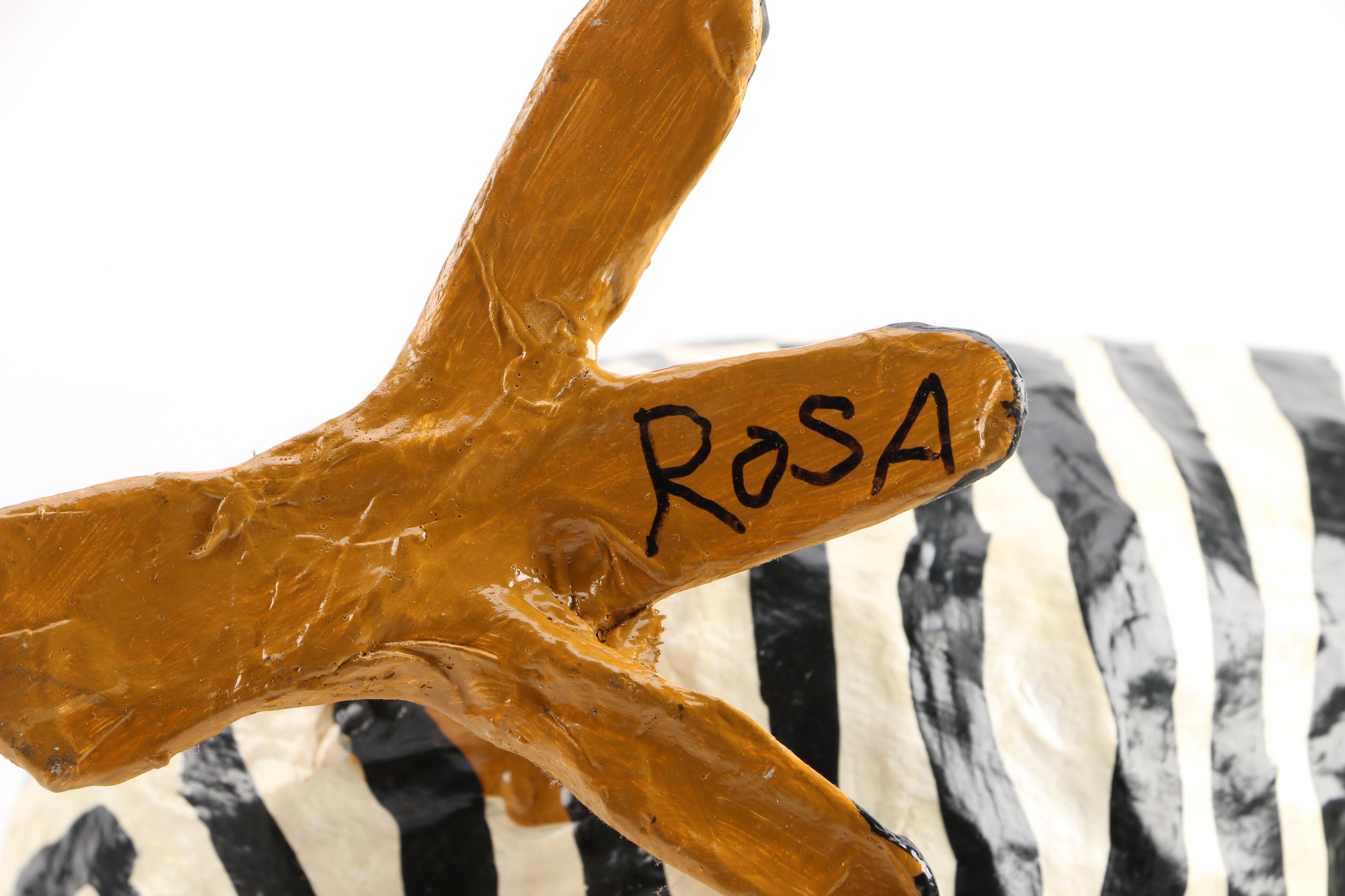 Wood and Papier-Mâché Folk Art Style Chicken Figures Including D. Herb