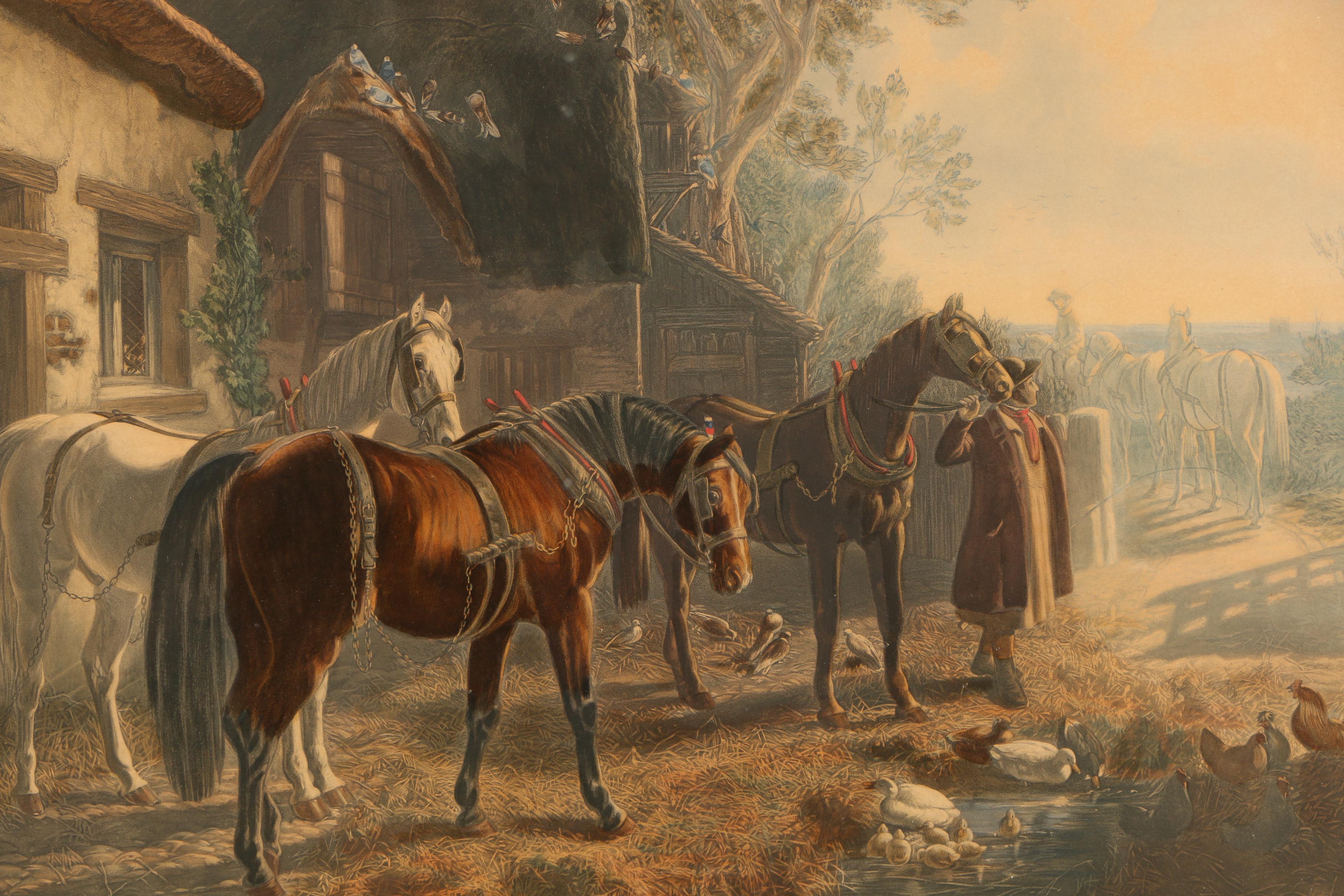 Etching With Aquatint After John Frederick Herring's "Morning"