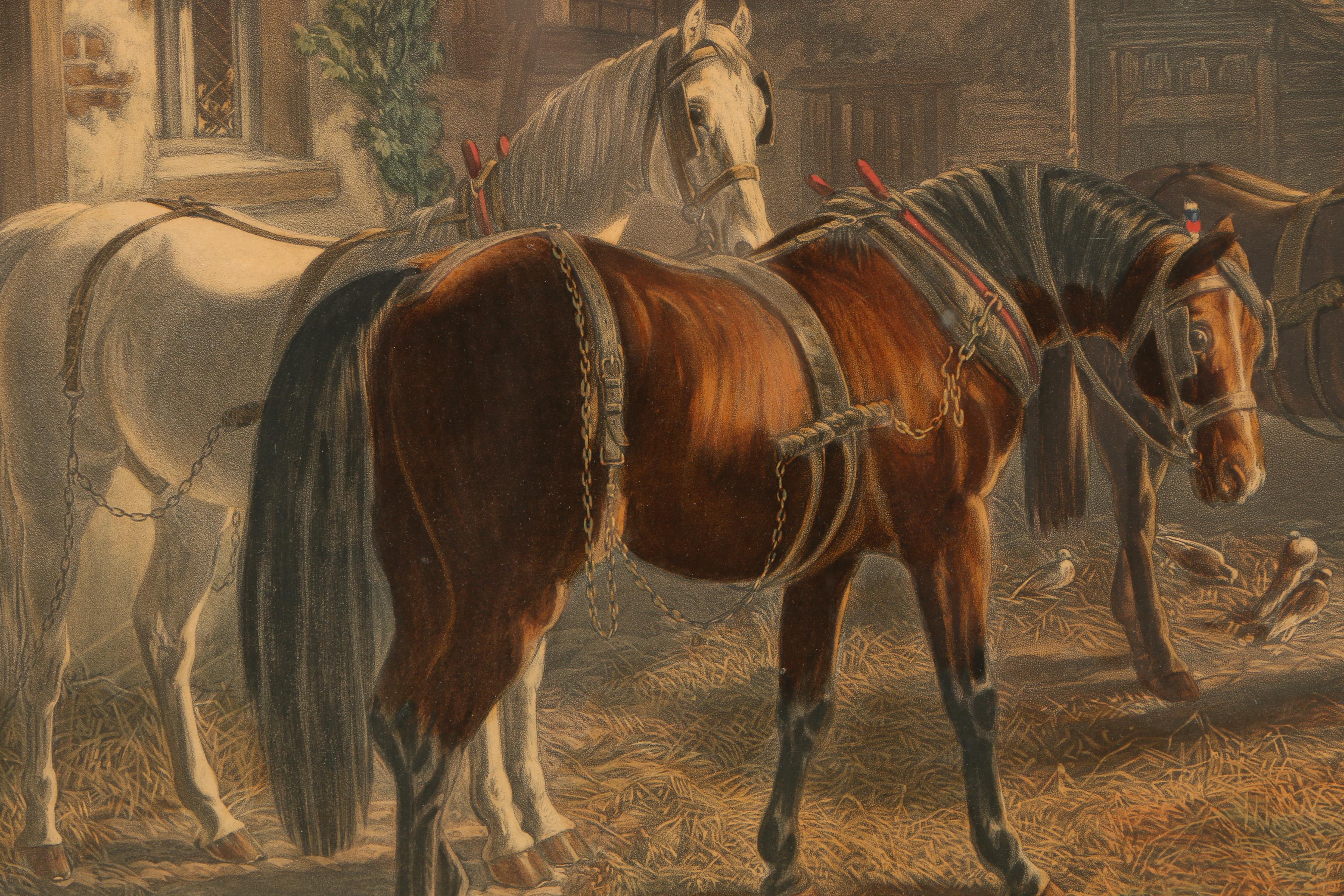 Etching With Aquatint After John Frederick Herring's "Morning"