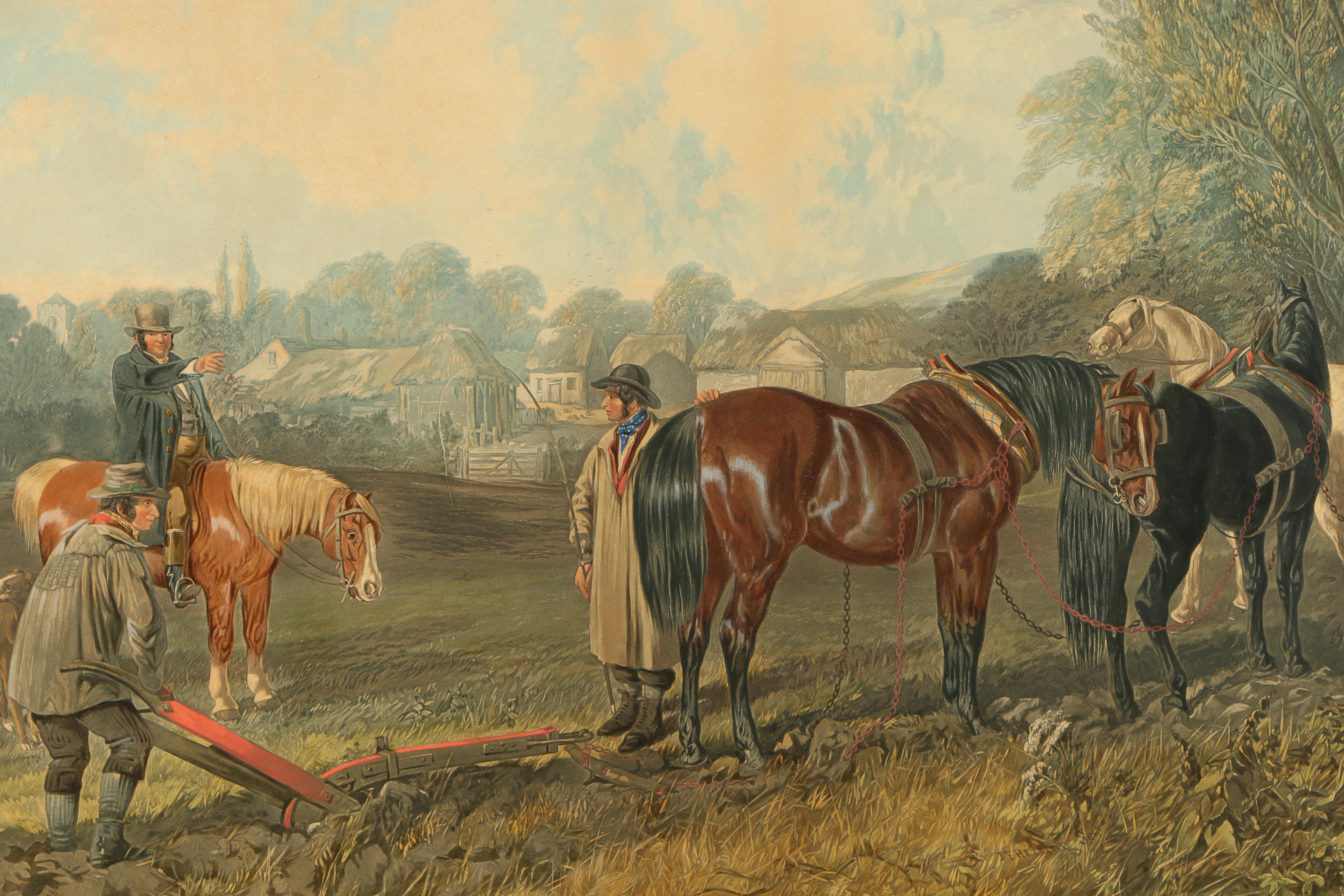 Etching With Aquatint After John Frederick Herring's "Noon"