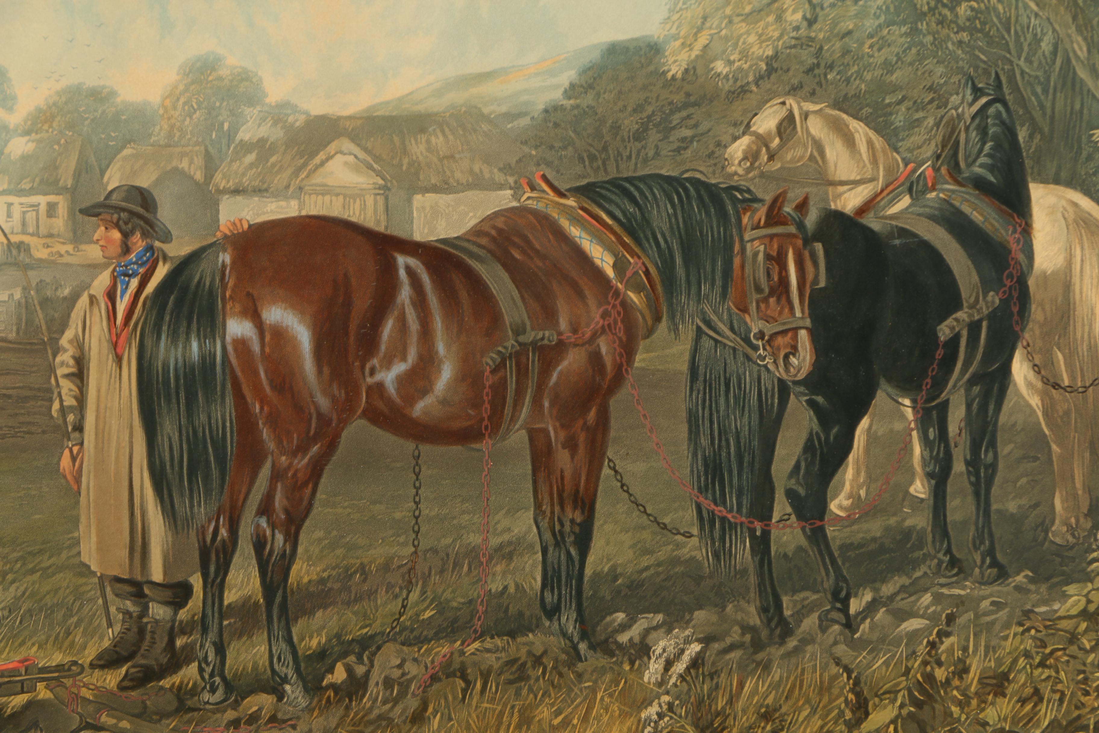 Etching With Aquatint After John Frederick Herring's "Noon"