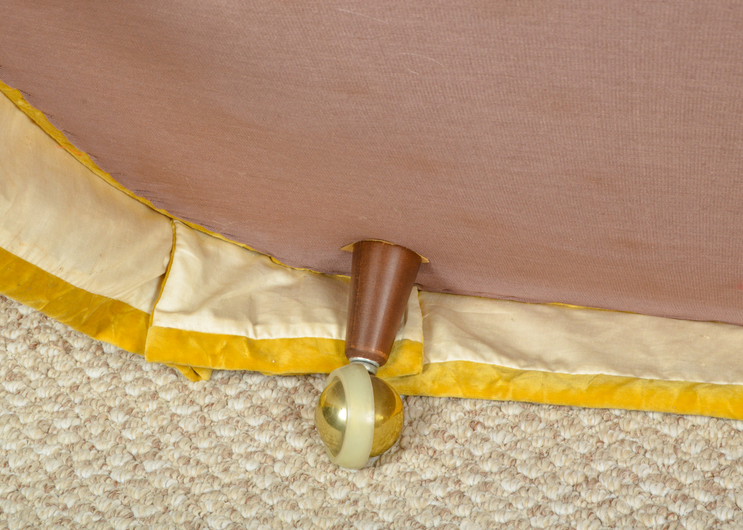 Mid Century Modern Yellow Loveseat