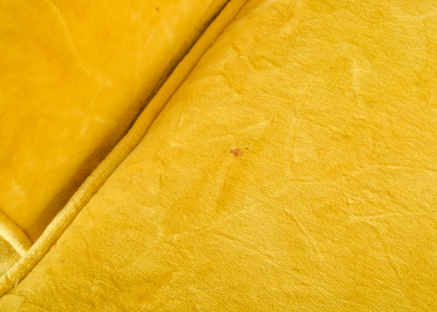 Mid Century Modern Yellow Loveseat