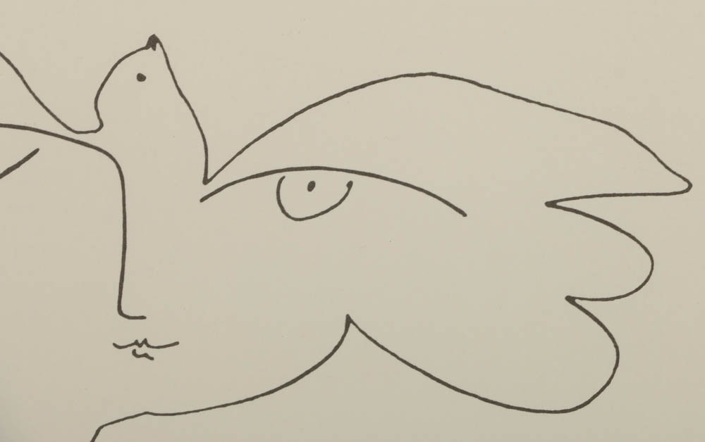 Reproduction Héliogravure After Pablo Picasso "Etude Pour Yuri Gagarin"