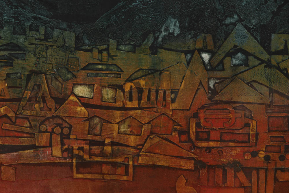 Gracia P. Dayton Etching "St, Anton #2"