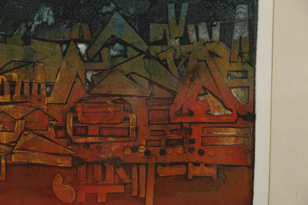 Gracia P. Dayton Etching "St, Anton #2"