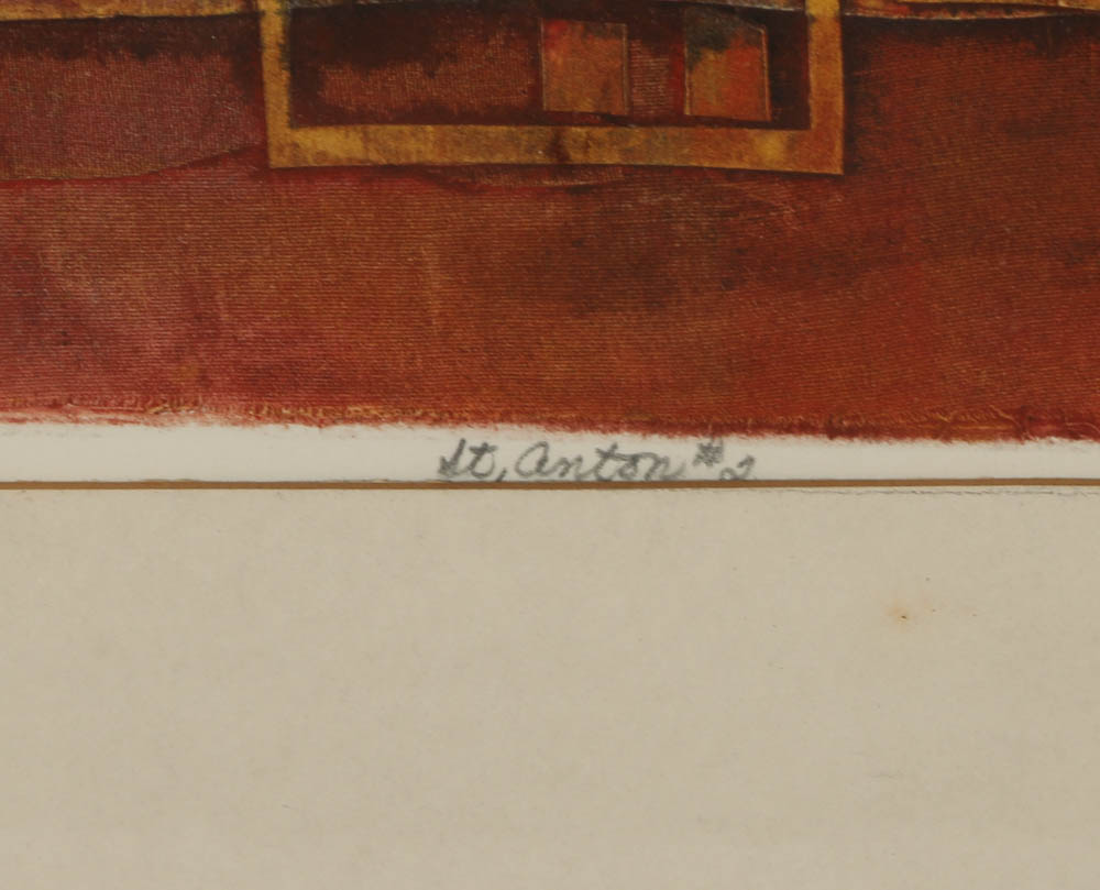 Gracia P. Dayton Etching "St, Anton #2"