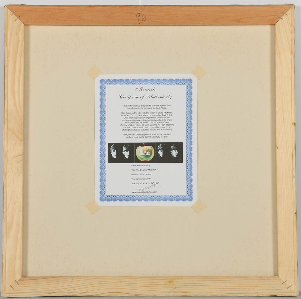 Hector Monroy Oil Painting "The Beatles 'Meet 1963' "