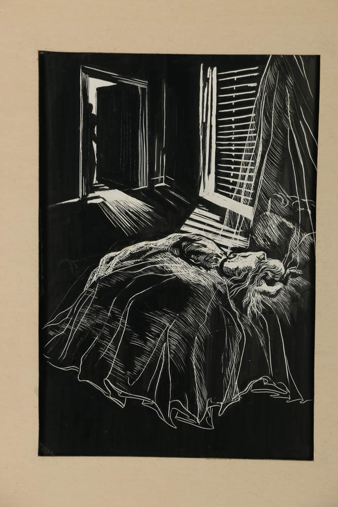 Evelyn Burdett Ink Drawing