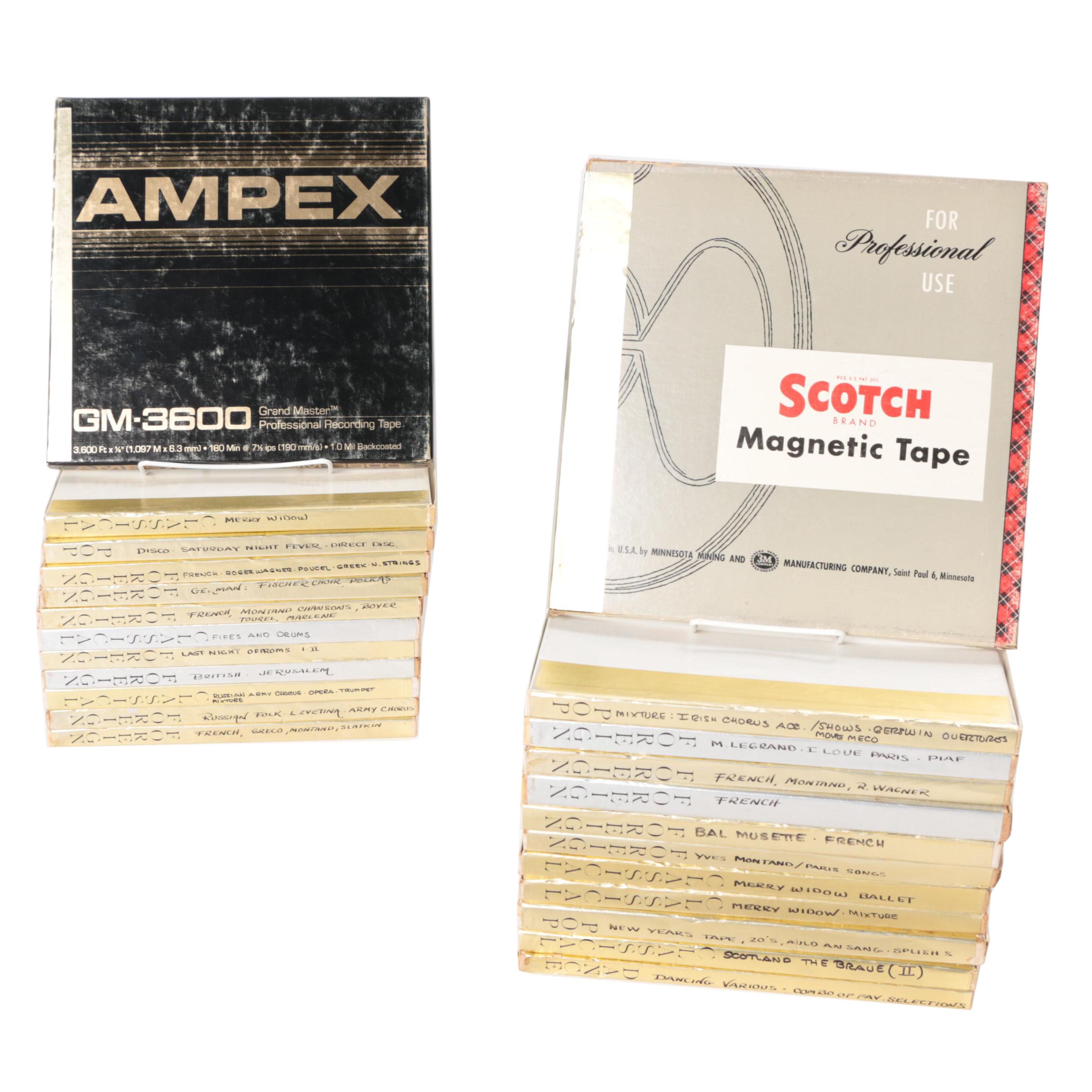 European Folk Music and Classical Reel to Reel Assortment