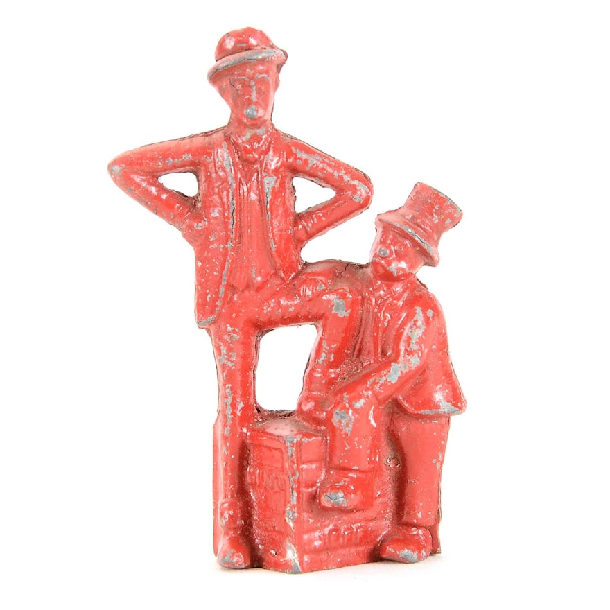 Early 1900s "Mutt and Jeff" Cast Iron Still Bank