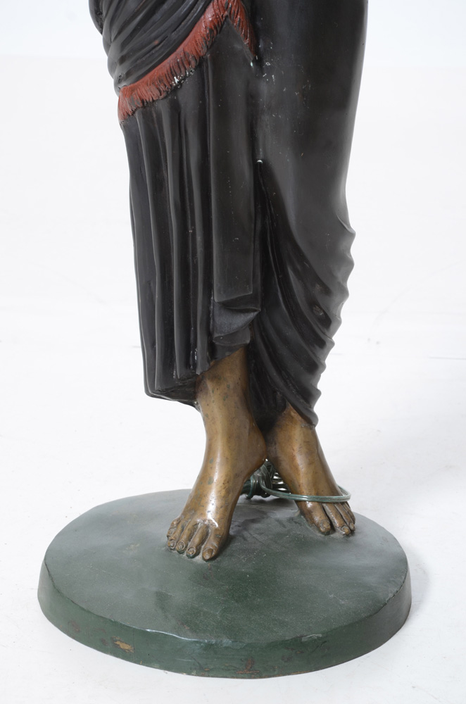 Antique Bronze "Egyptian" Floor Lamp