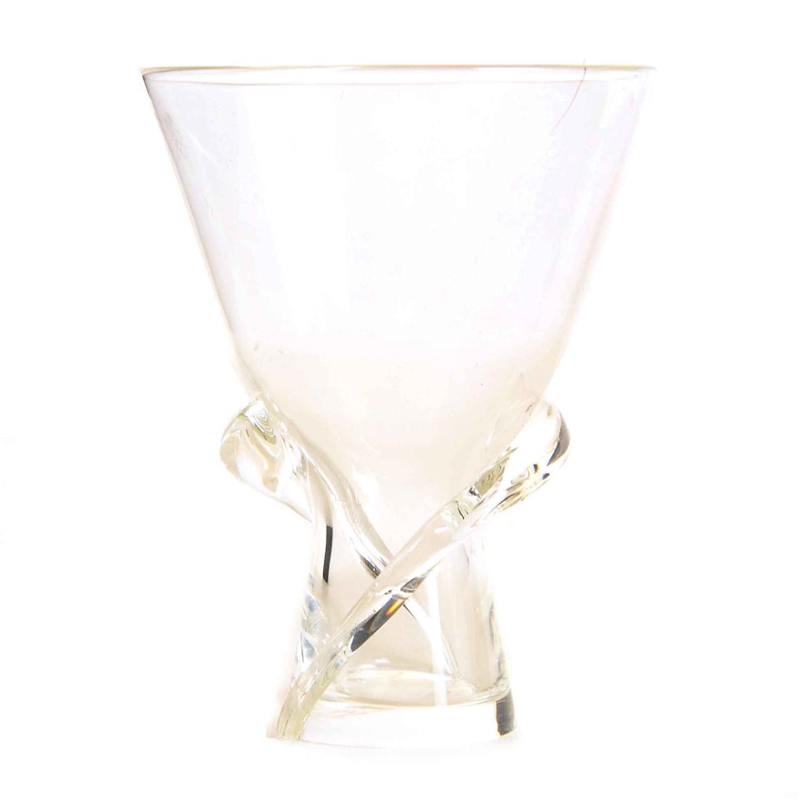 Steuben "Spiral" Glass Vase