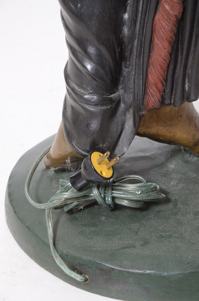 Antique Bronze "Egyptian" Floor Lamp