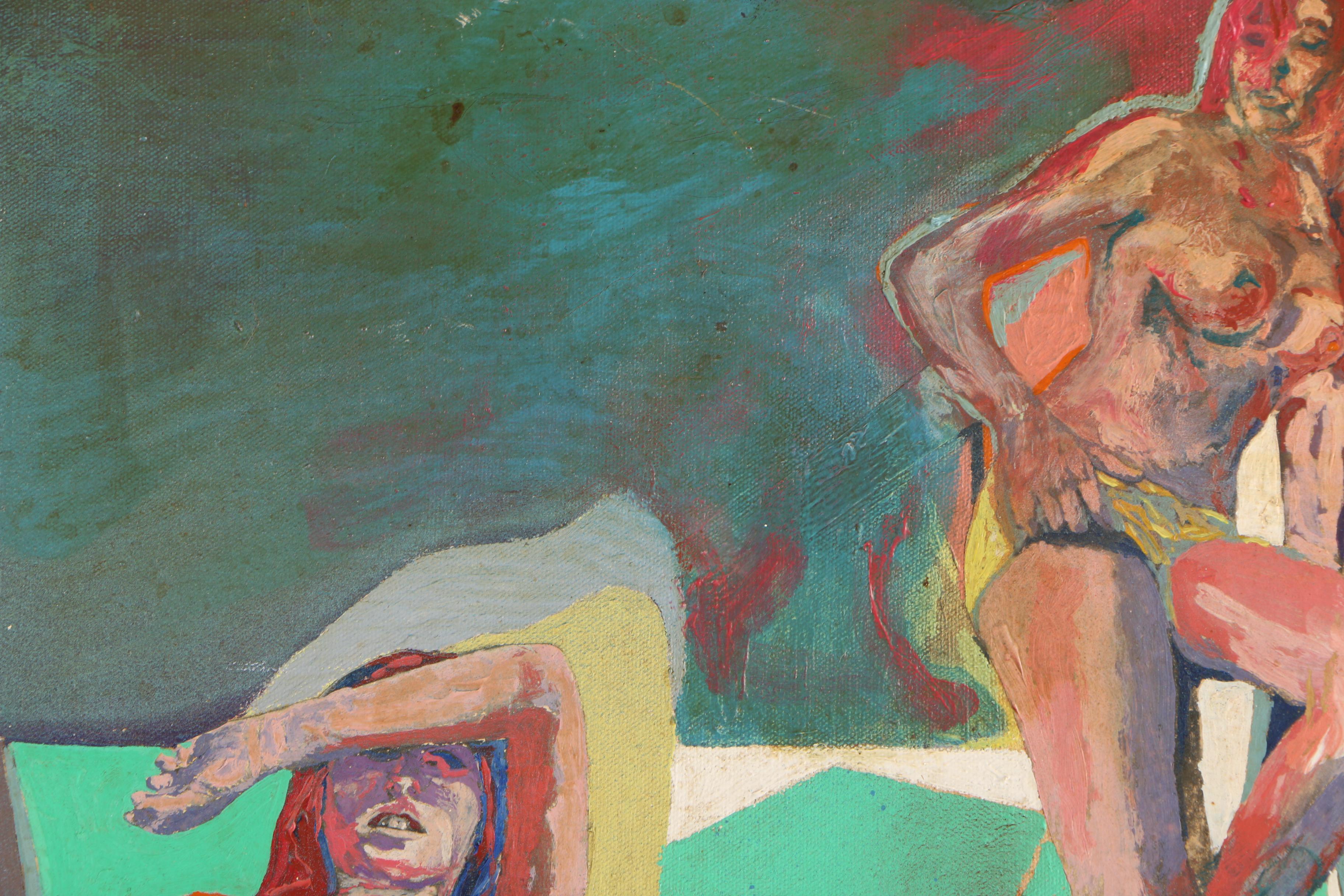 R. Brinton Crocker Oil Painting of Nudes