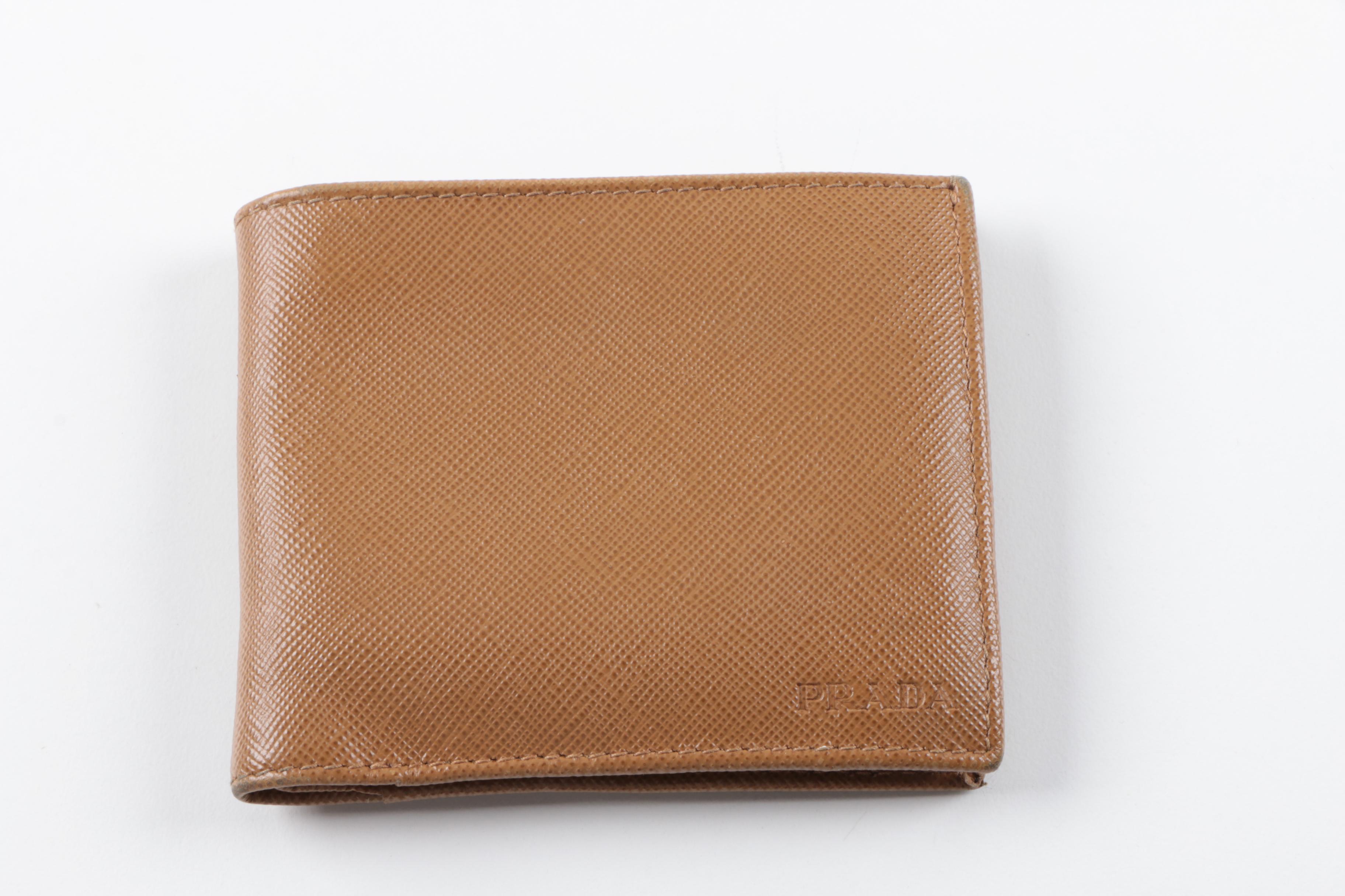 Prada Saffiano Leather Billfold Wallet