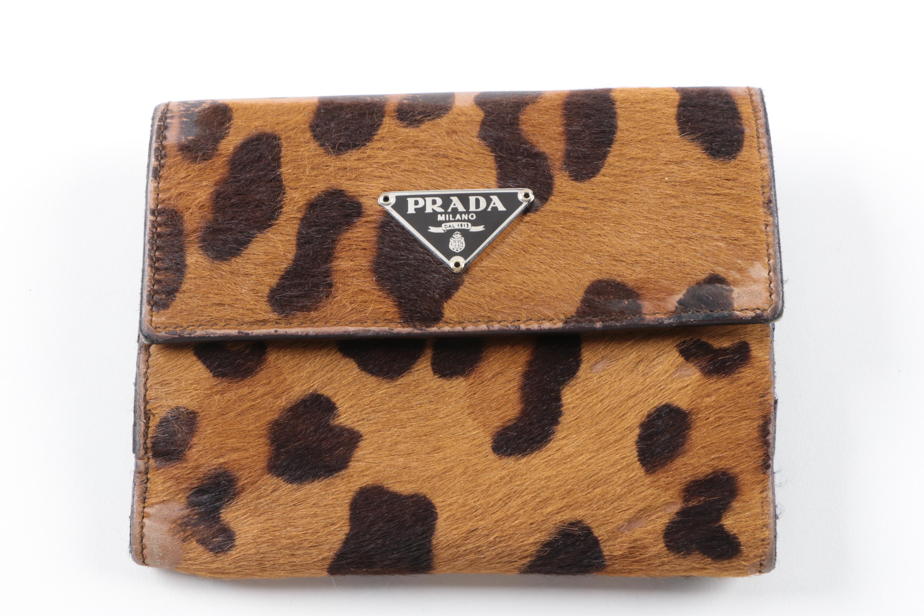 Prada Dyed Pony Hair Wallet