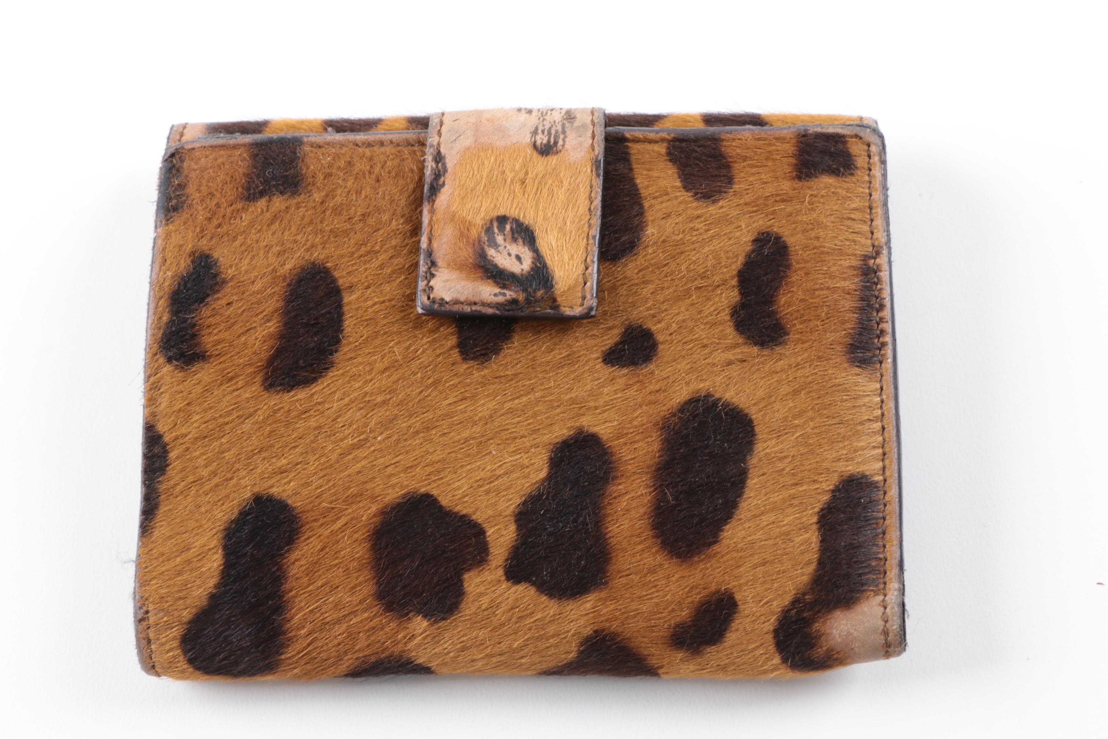 Prada Dyed Pony Hair Wallet