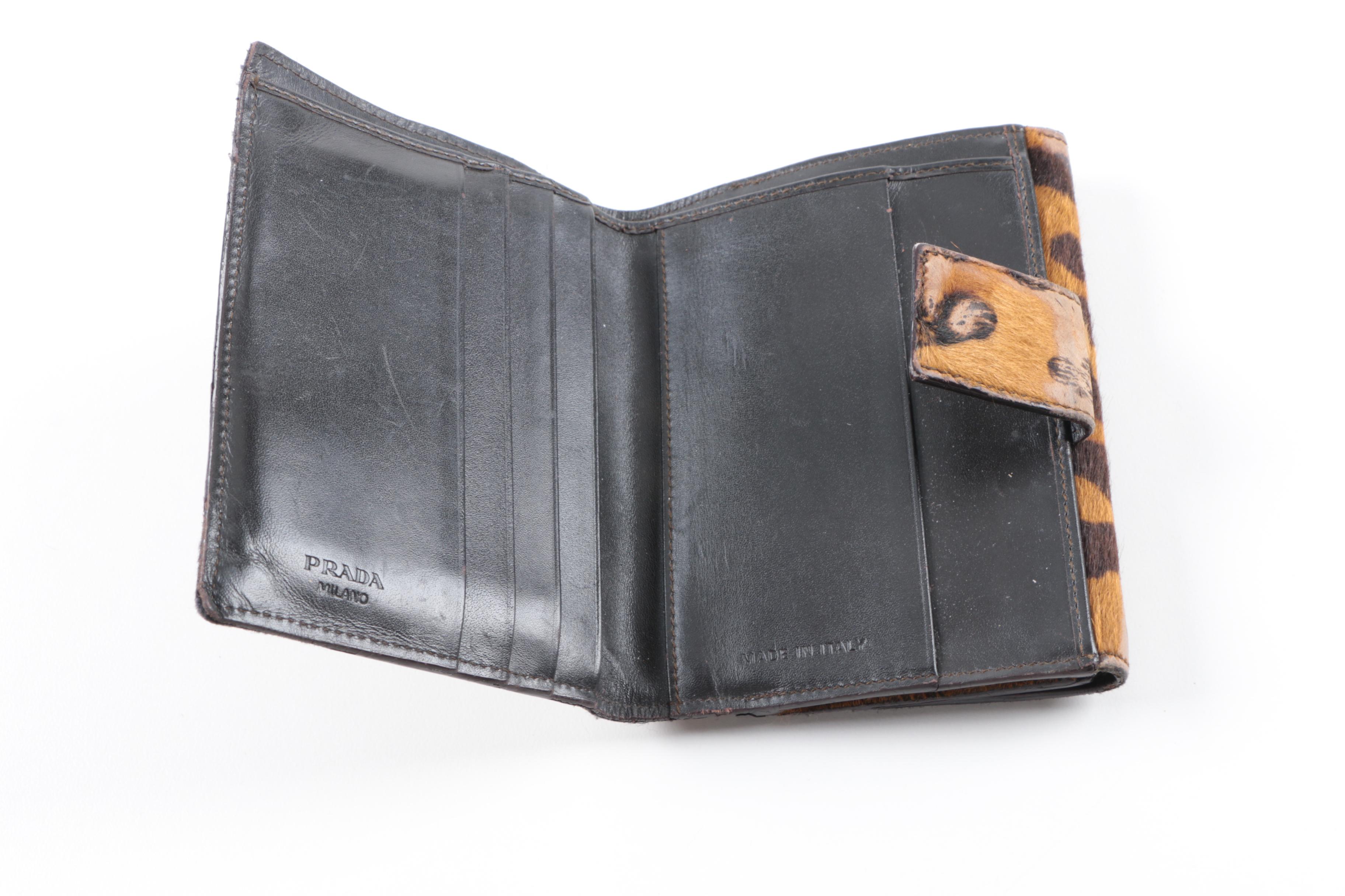 Prada Dyed Pony Hair Wallet