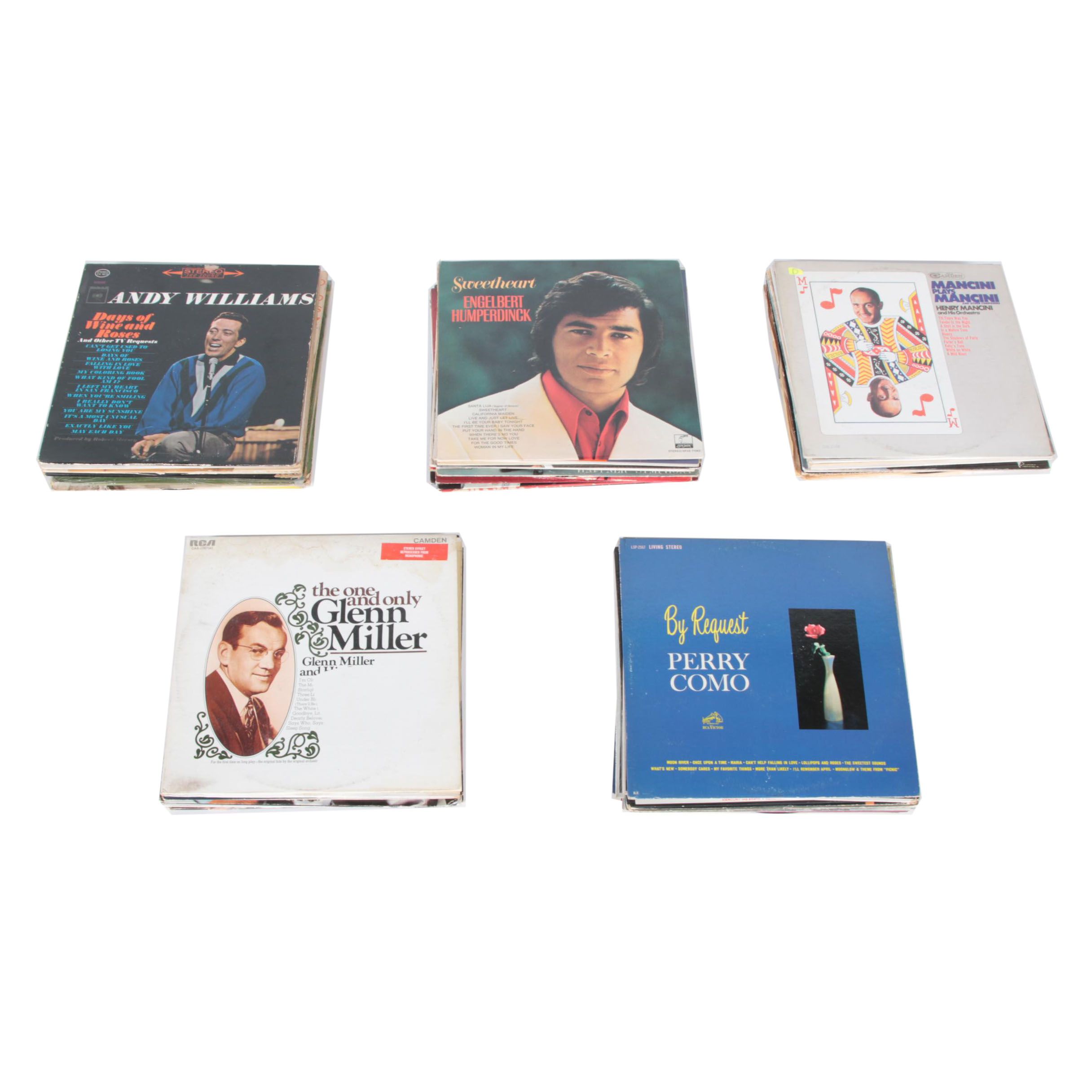 Glenn Miller, Henry Mancini, Andy Williams and Other 12" 33 RPM Records