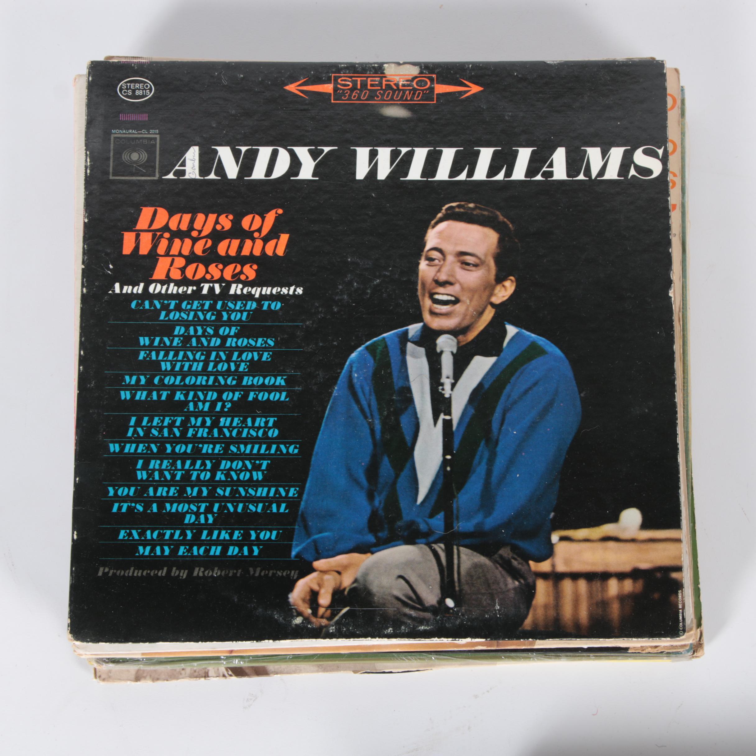 Glenn Miller, Henry Mancini, Andy Williams and Other 12" 33 RPM Records