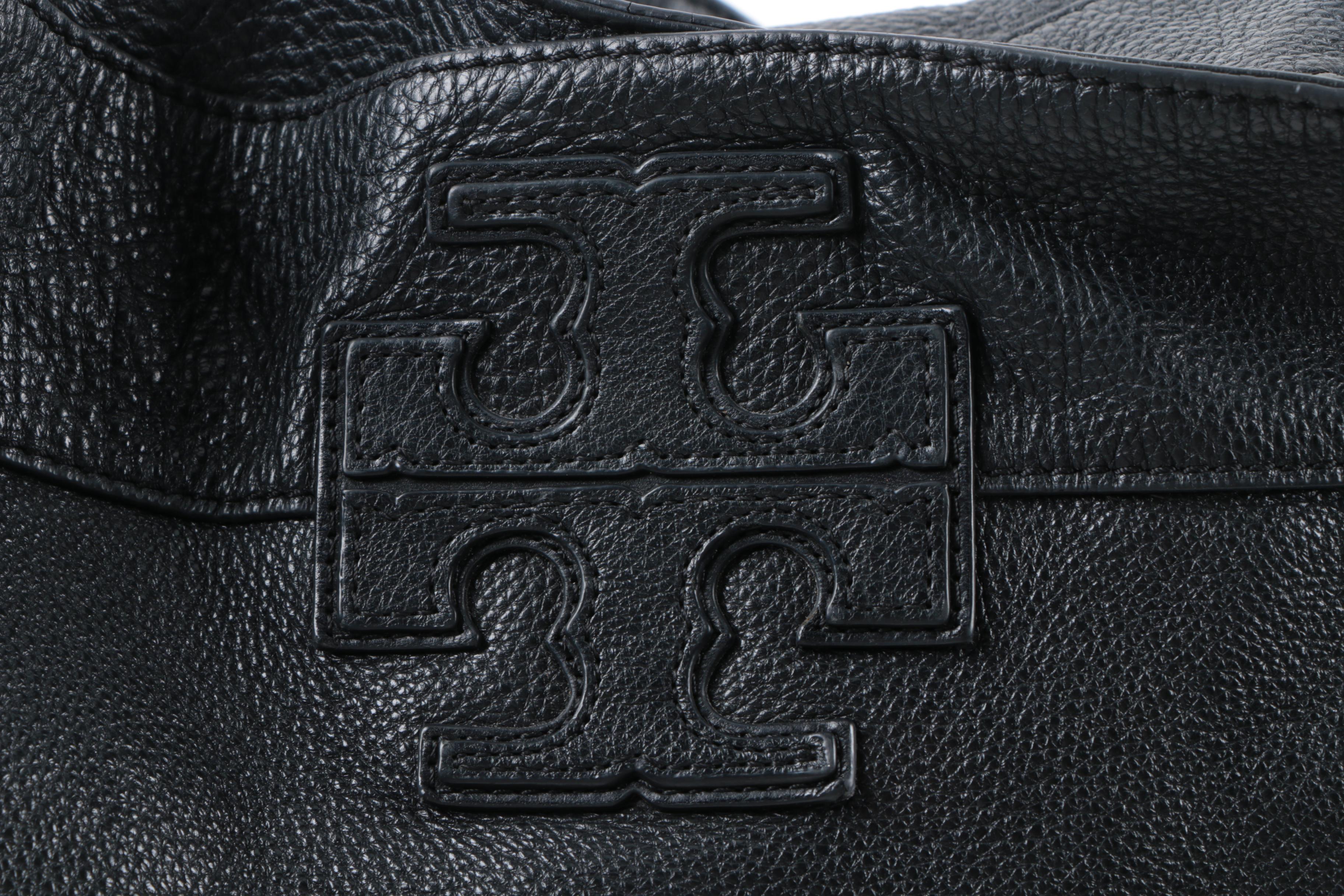 Hobo Tory Burch Black Leather Hobo Satchel