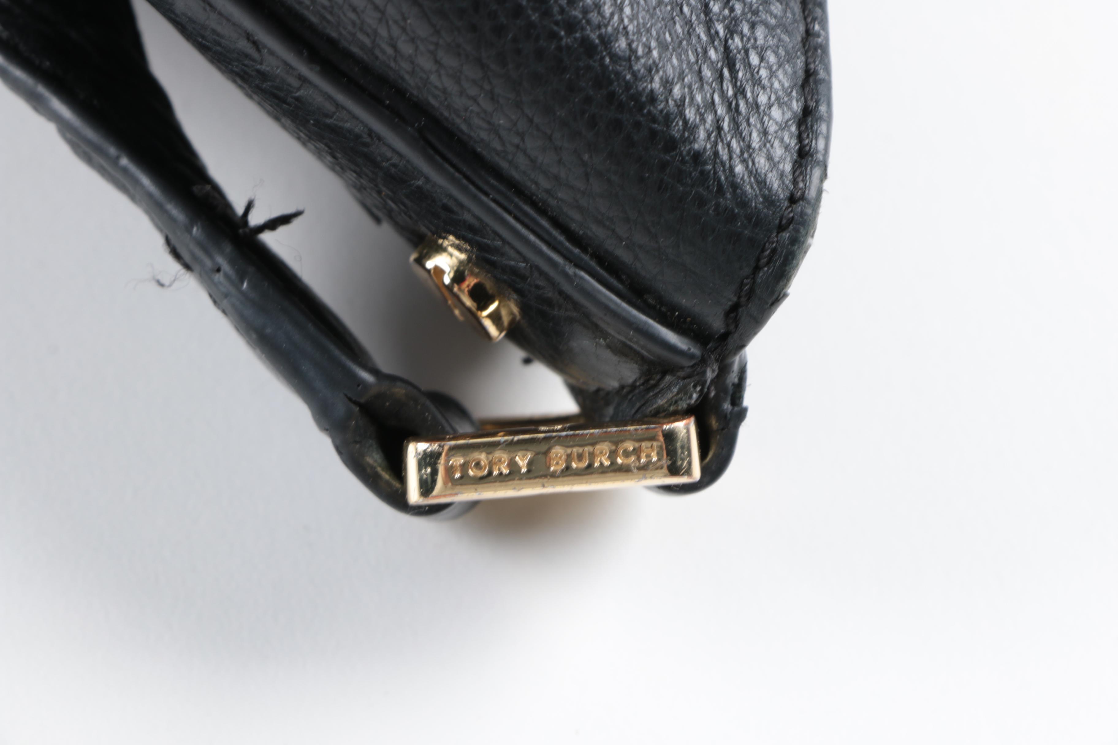 Hobo Tory Burch Black Leather Hobo Satchel