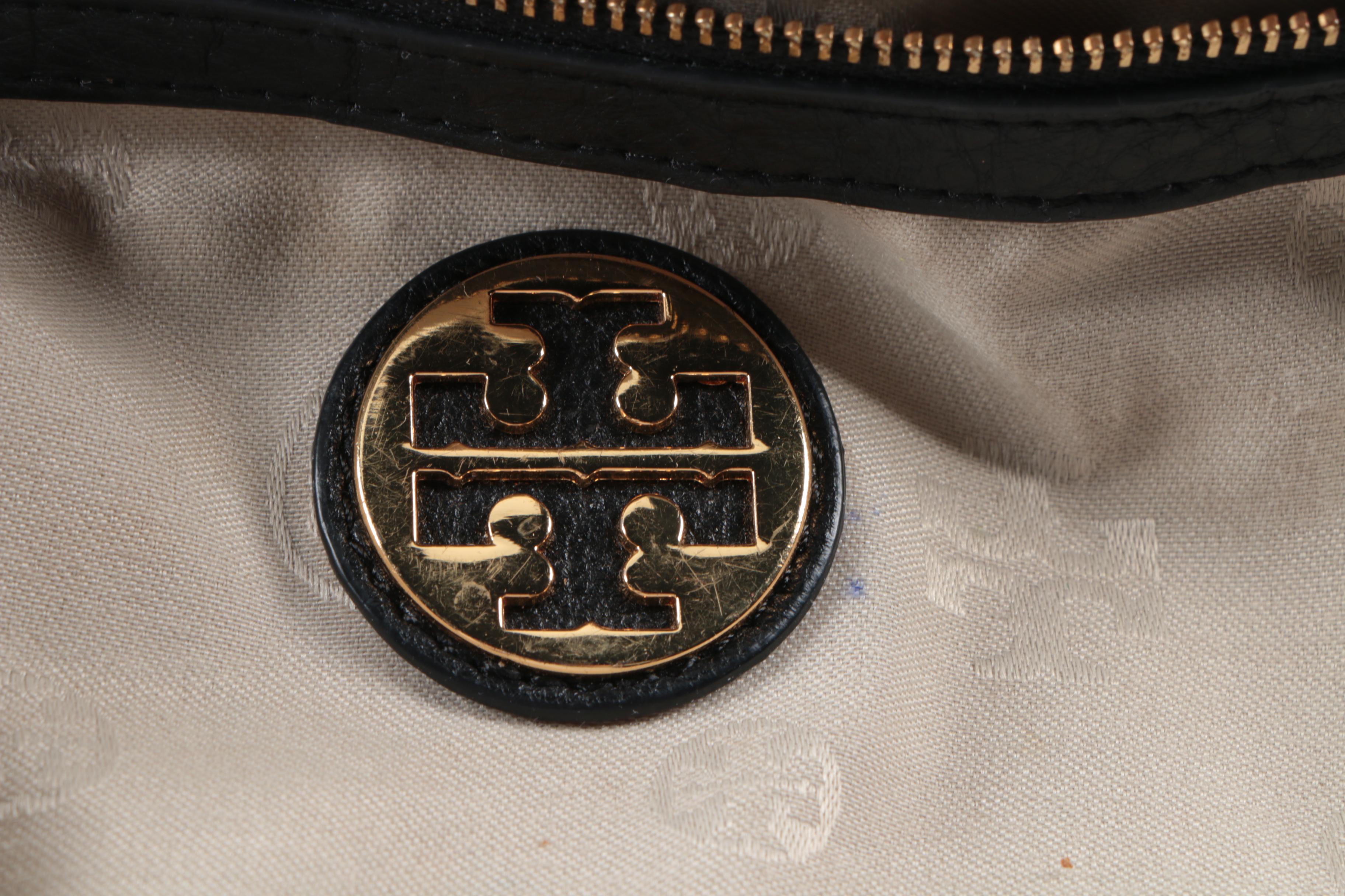 Hobo Tory Burch Black Leather Hobo Satchel
