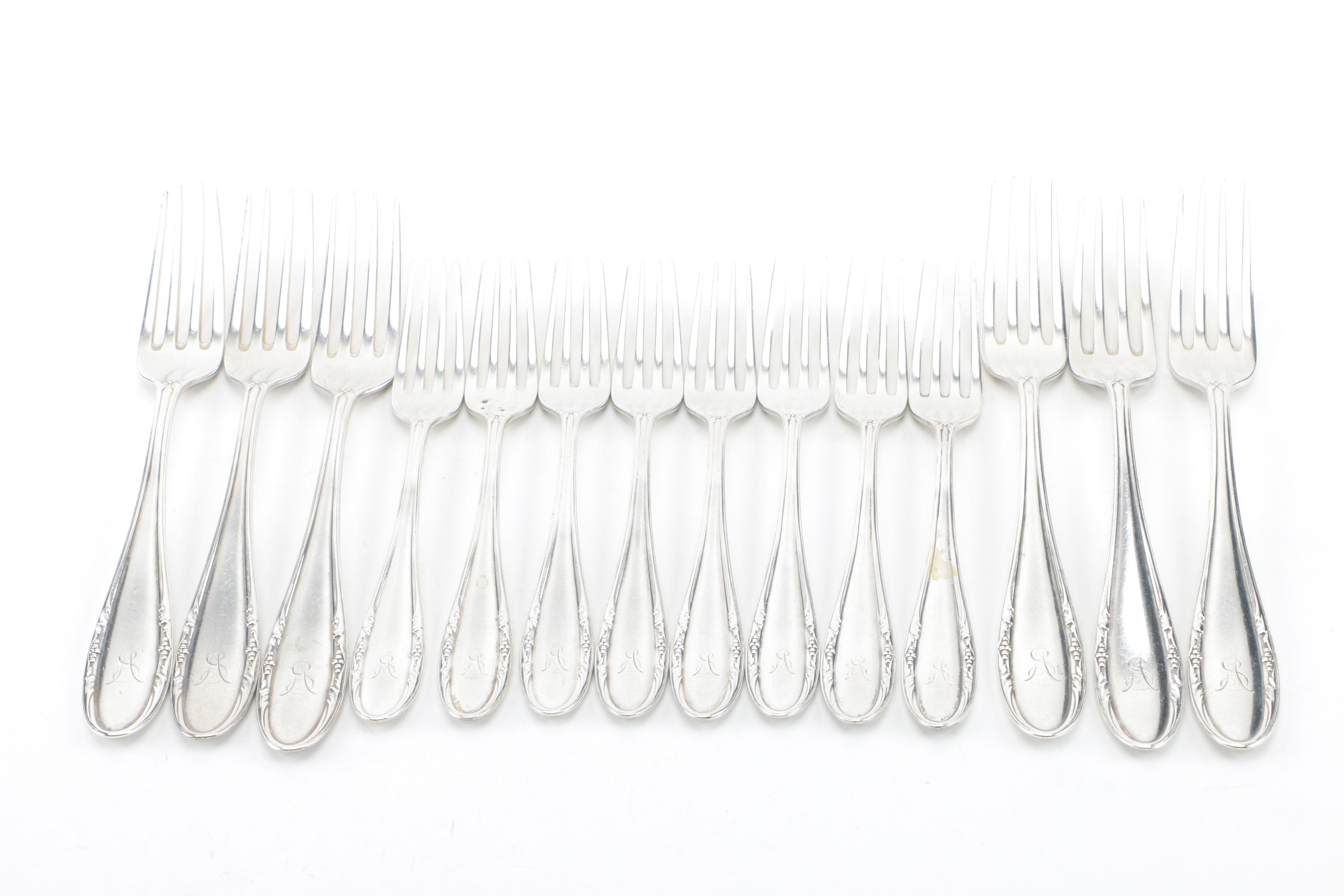M.H. Wilkens & Söhne German 800 Silver Flatware Set
