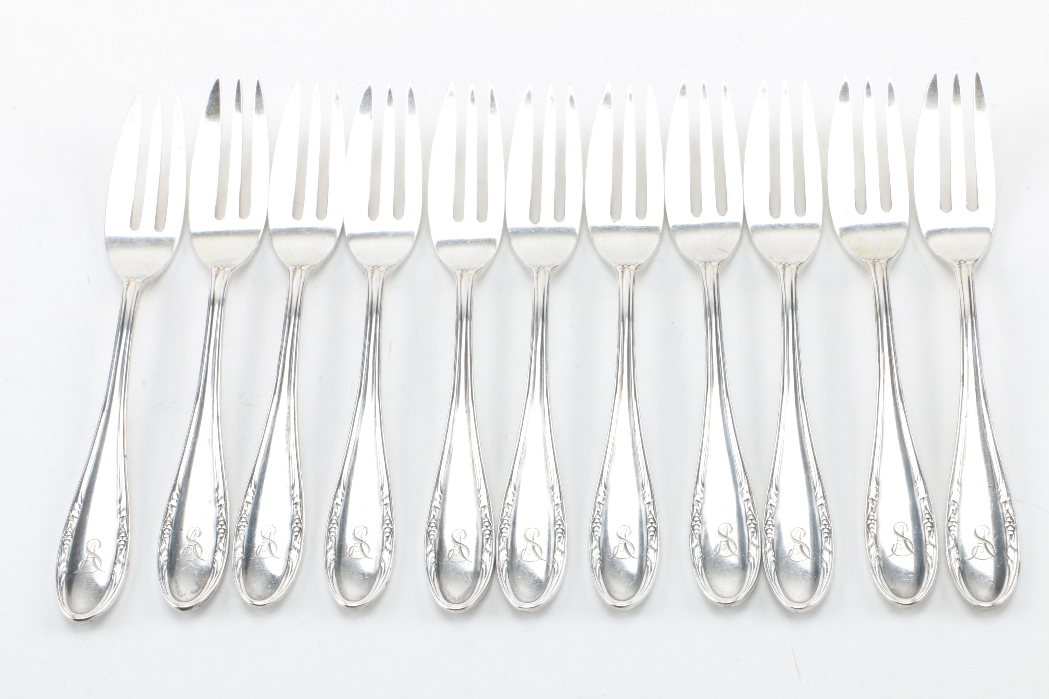 M.H. Wilkens & Söhne German 800 Silver Flatware Set