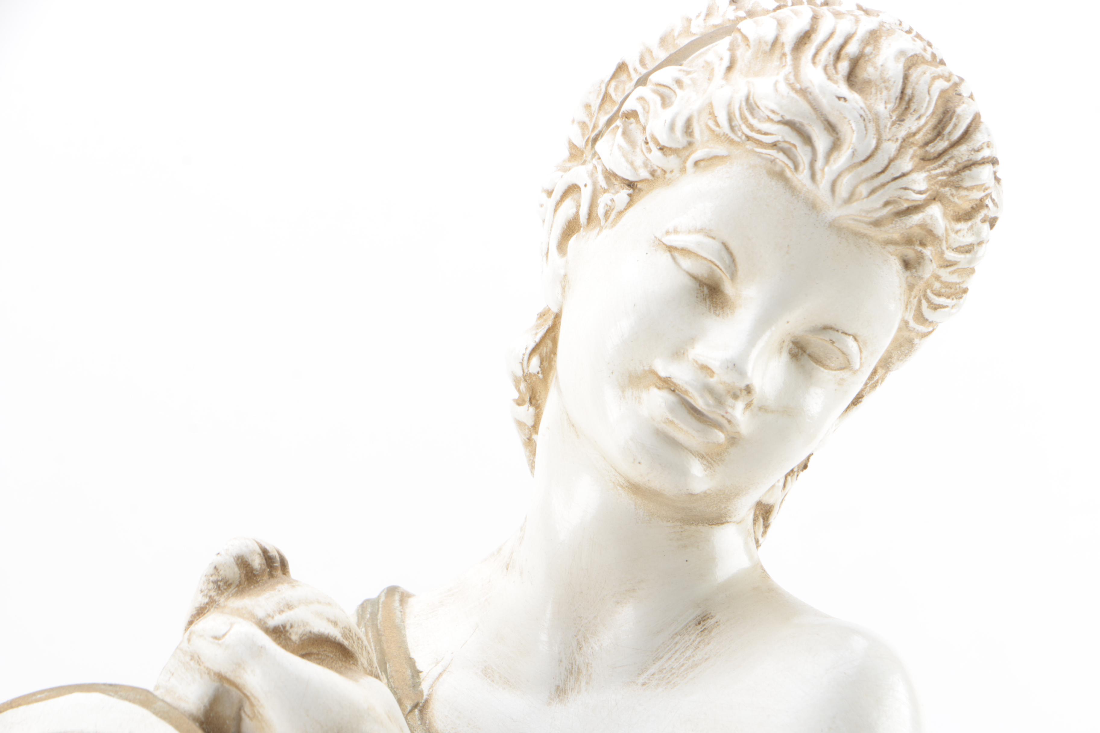 Universal Statuary Corporation 1959 Chalkware Figure of Grecian Woman with Ewer