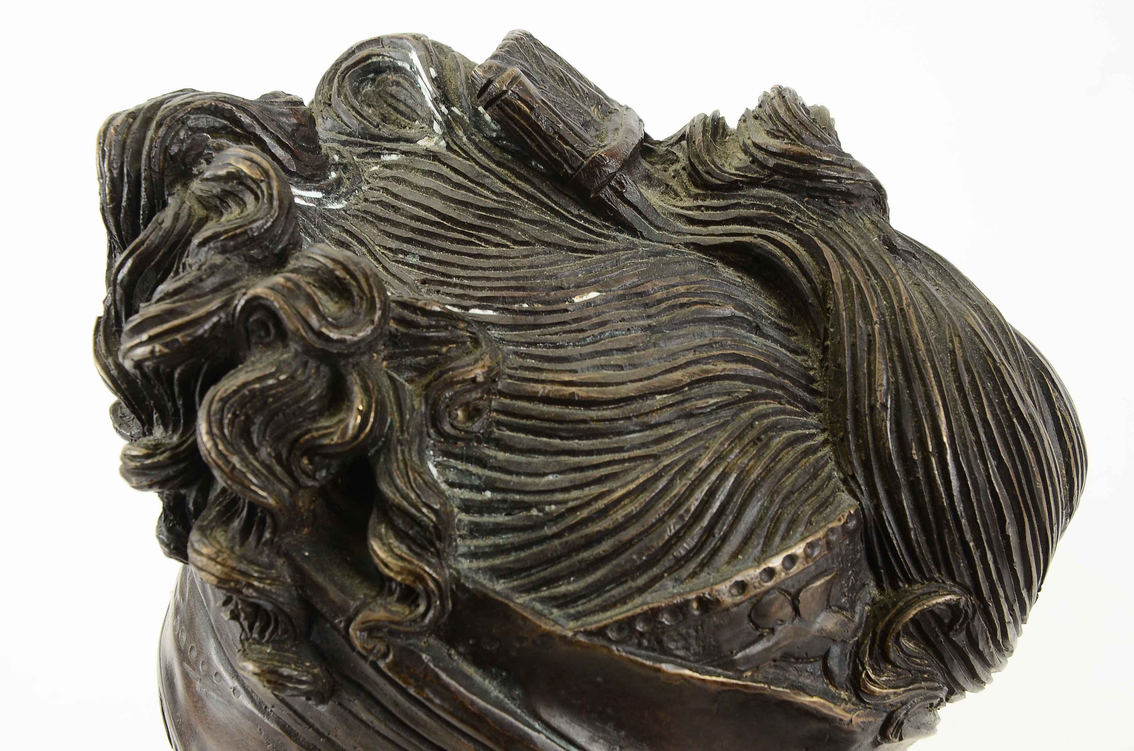 French 19th Century Bronze Bust of Madame Récamier, After Jean-Antoine Houdon