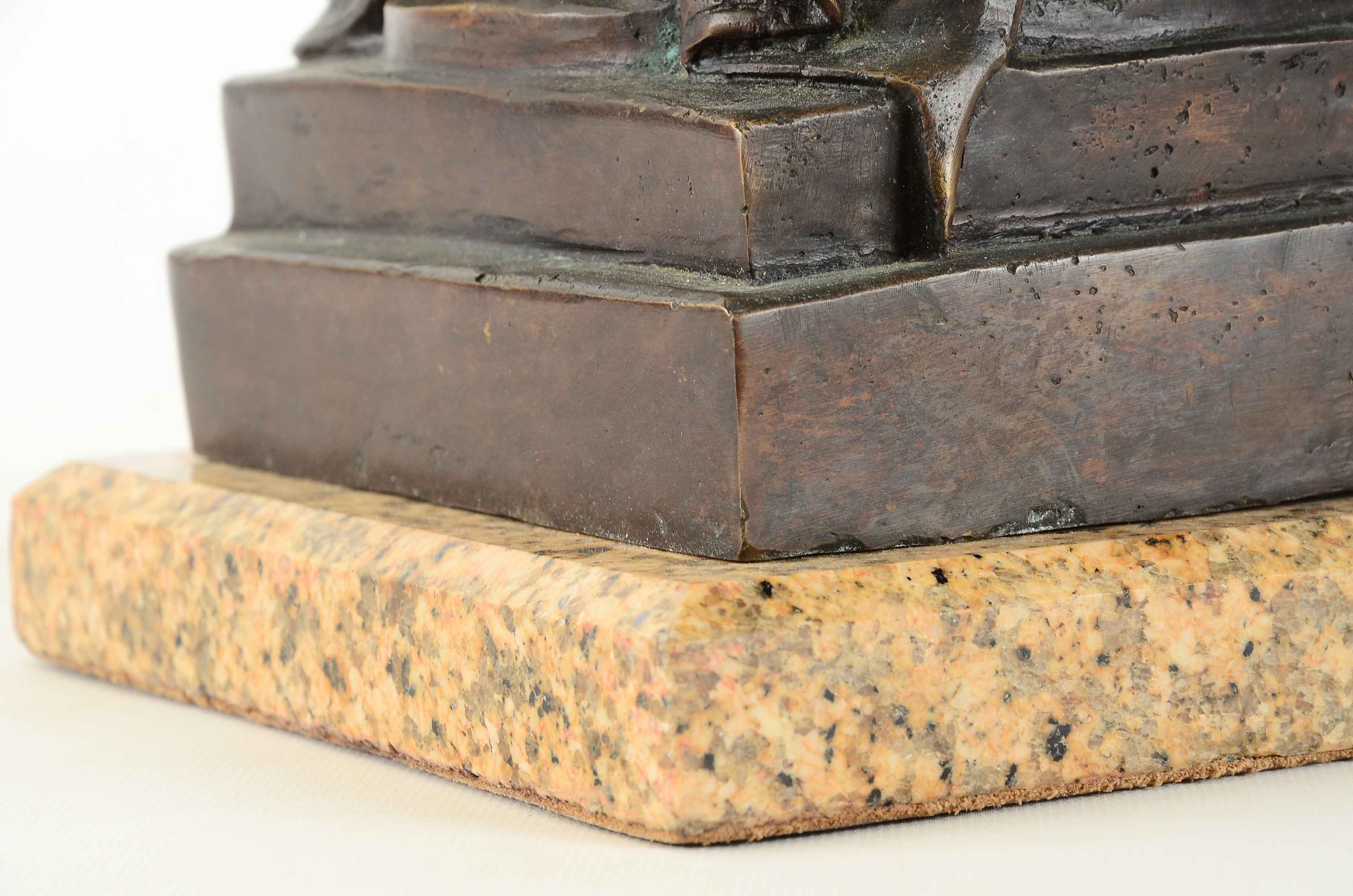 French 19th Century Bronze Bust of Madame Récamier, After Jean-Antoine Houdon