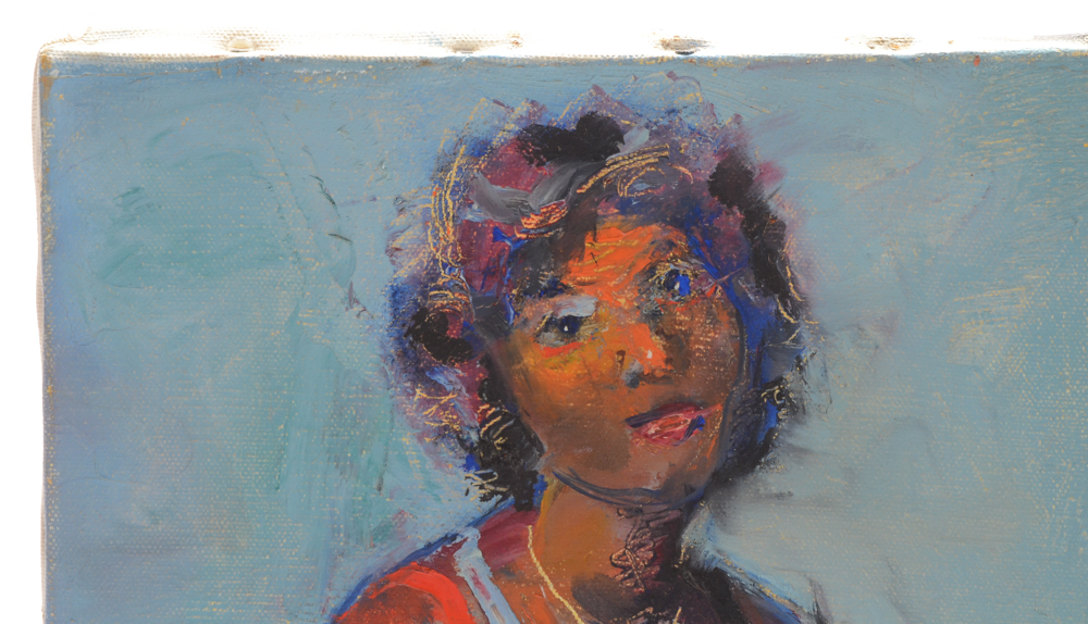 Edgar Yaeger Oil Painting of a Female Figure