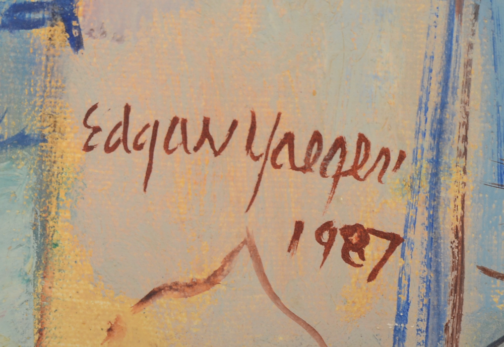 Edgar Yaeger Oil Painting of a Female Figure