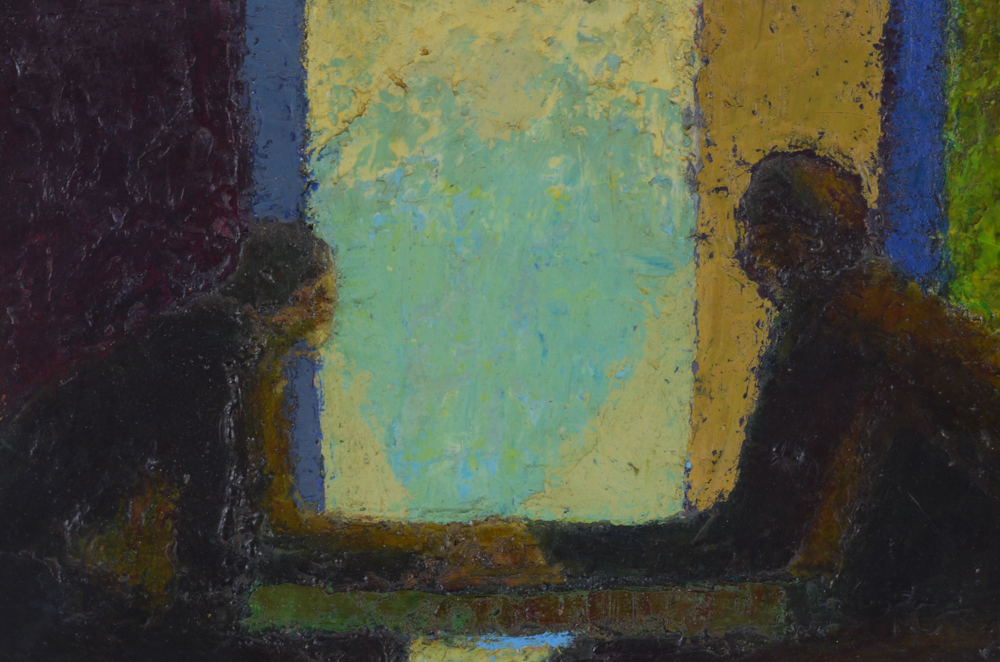 Edgar Hatten Vintage Oil Painting on Board