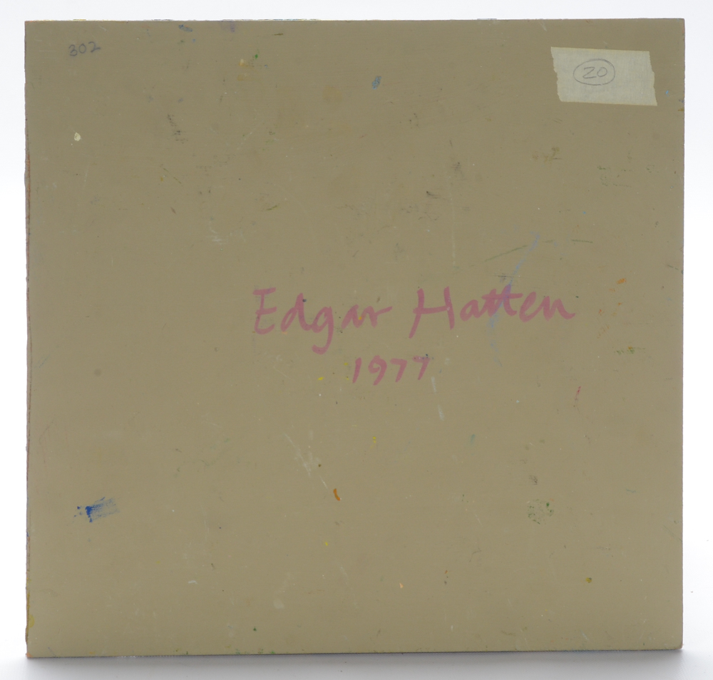 Edgar Hatten Vintage Oil Painting on Board