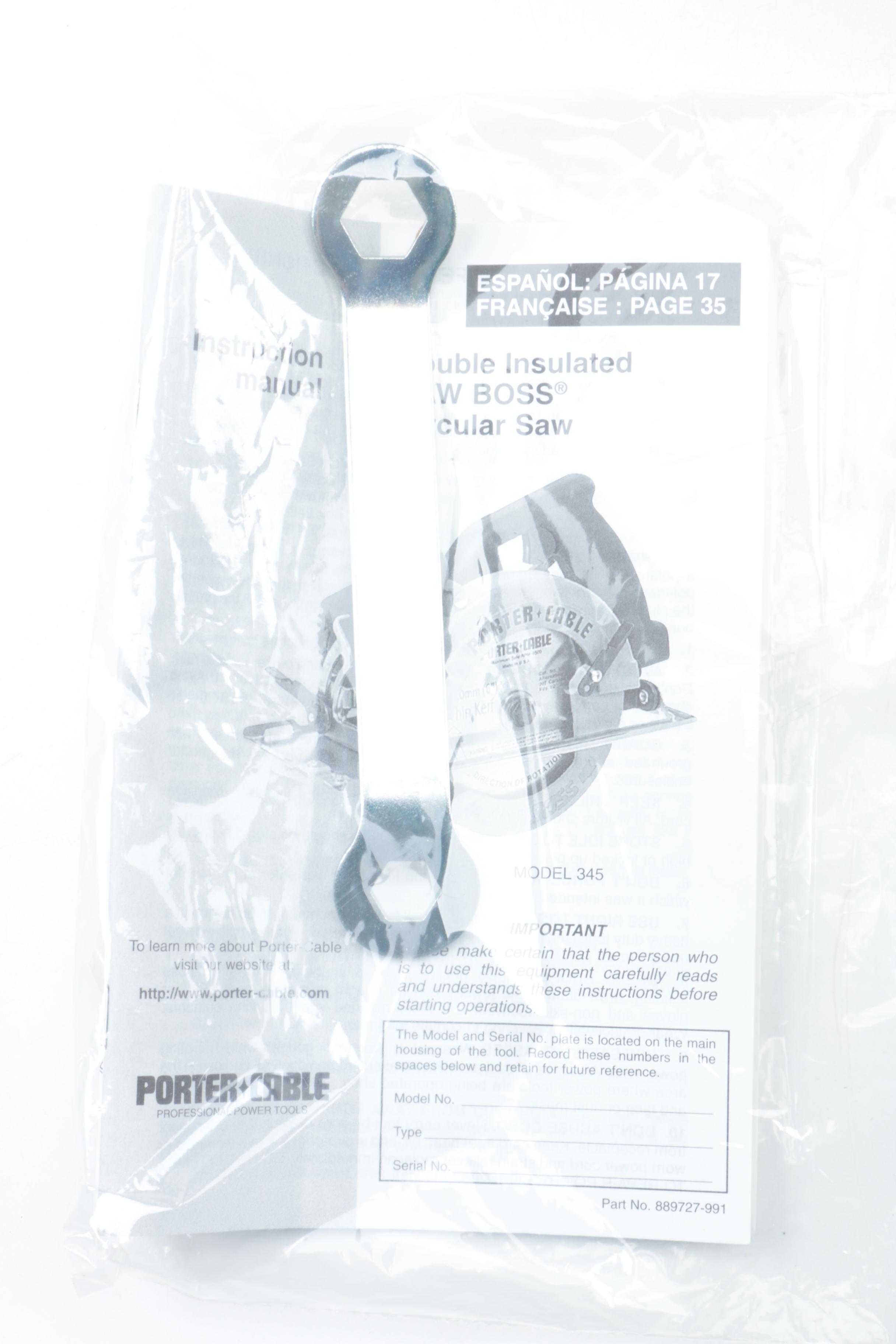 Porter Cable SAW BOSS Circular Saw