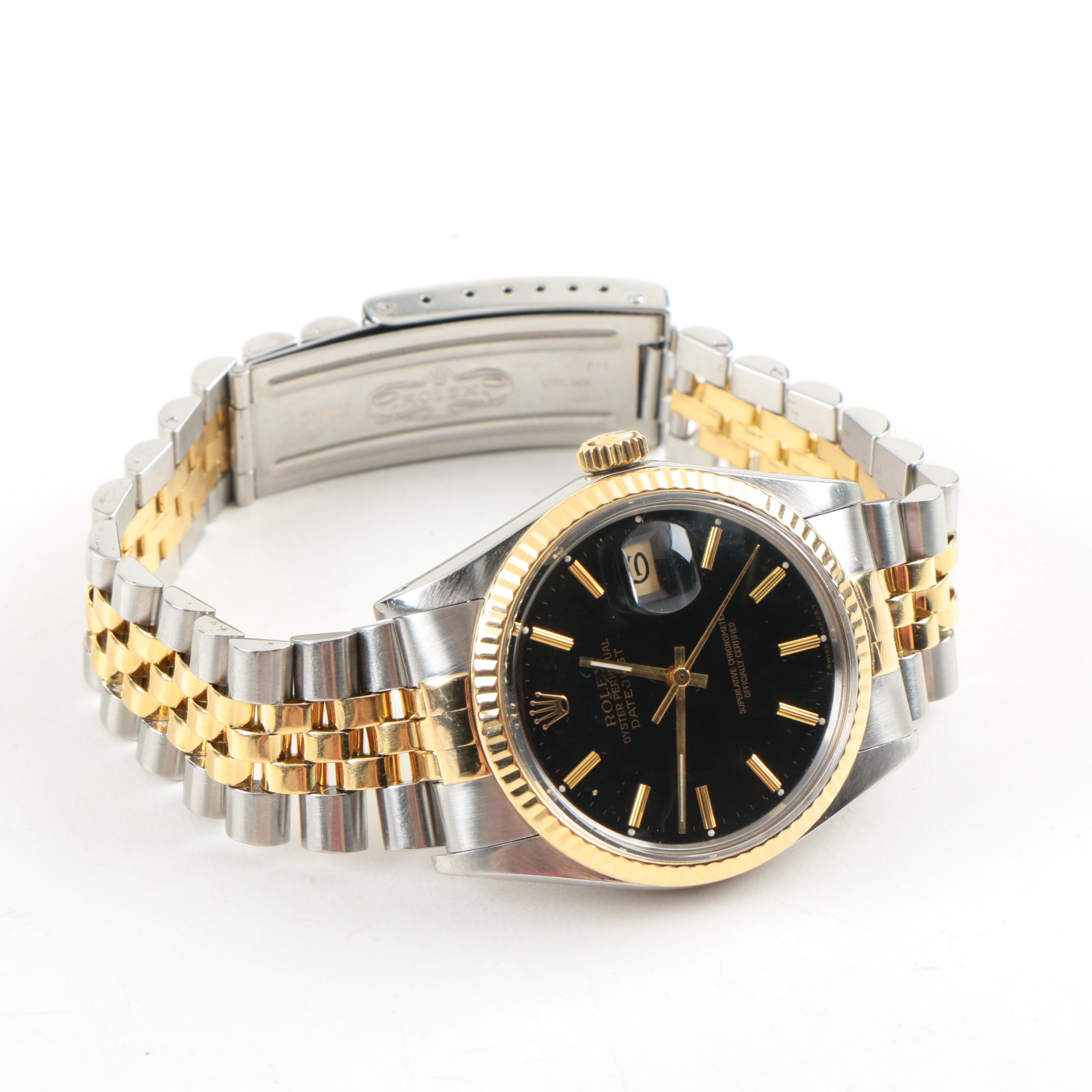 Rolex Oyster Perpetual Datejust 18K Gold and Stainless Steel Watch