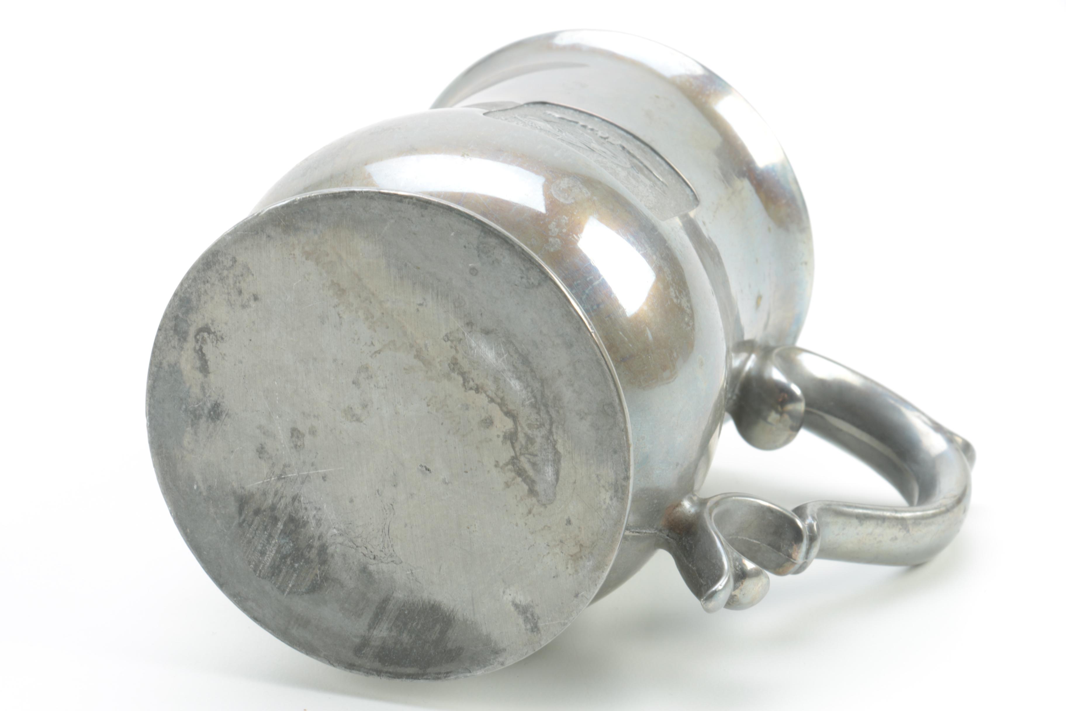 Pair of American Eagle Serving Bowls with US Marine Corps Tankard