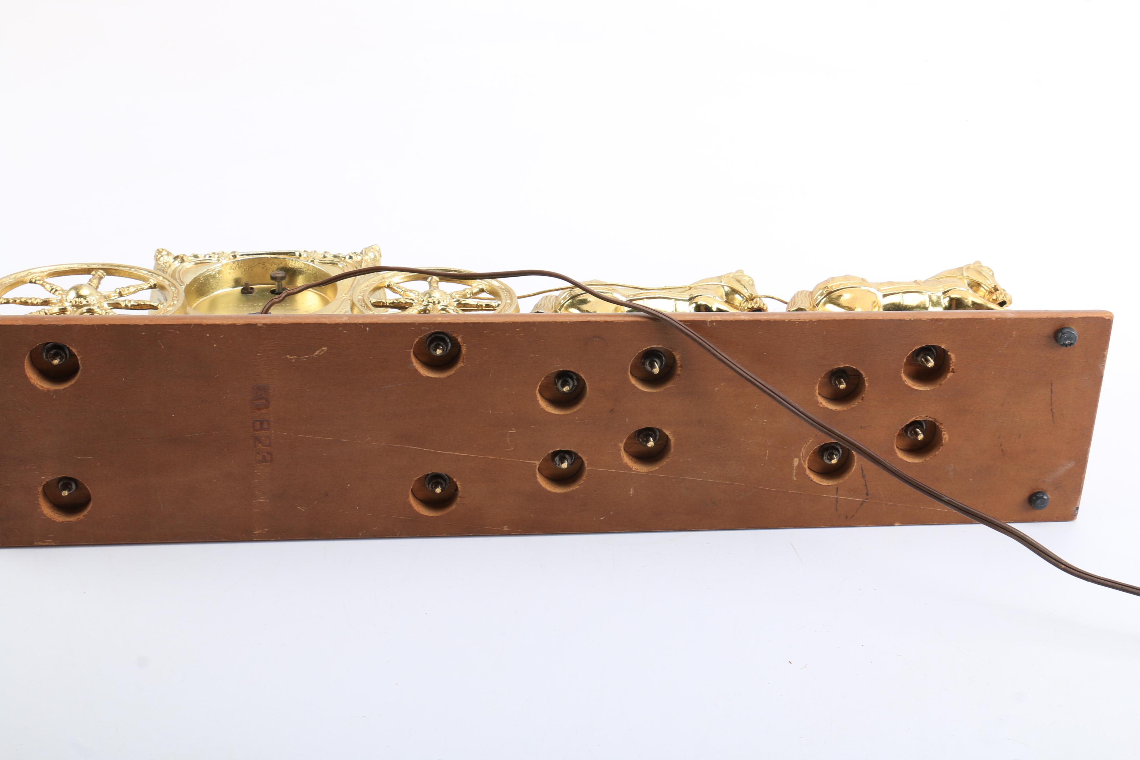 Vintage Gibraltar Horse and Carriage Mantel Clock