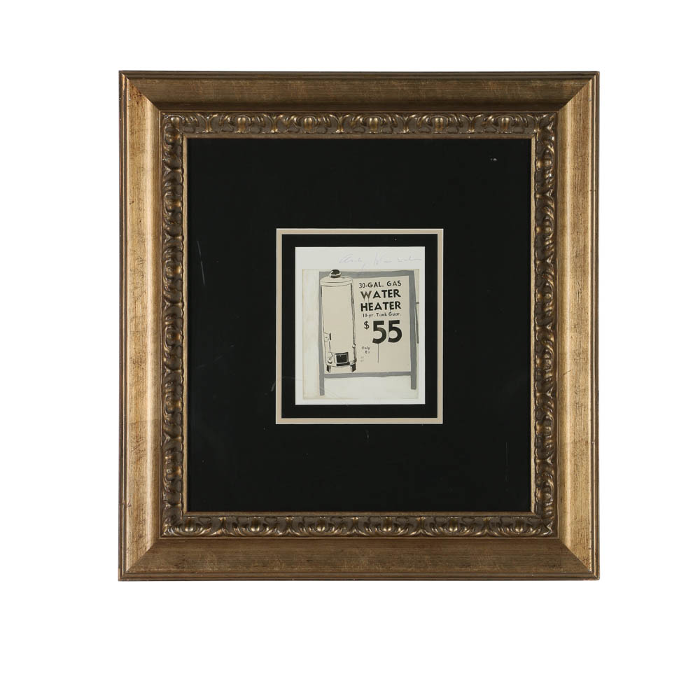 Offset Lithograph Print After Andy Warhol "Water Heater"