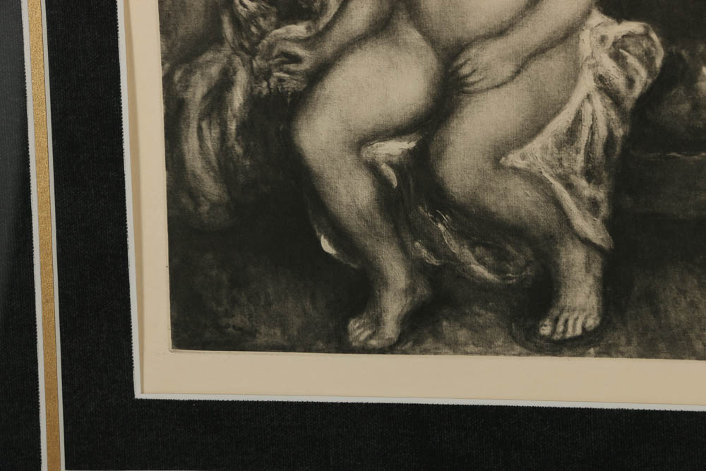 Reproduction Héliogravure After Renior "Femme Nue Assise"