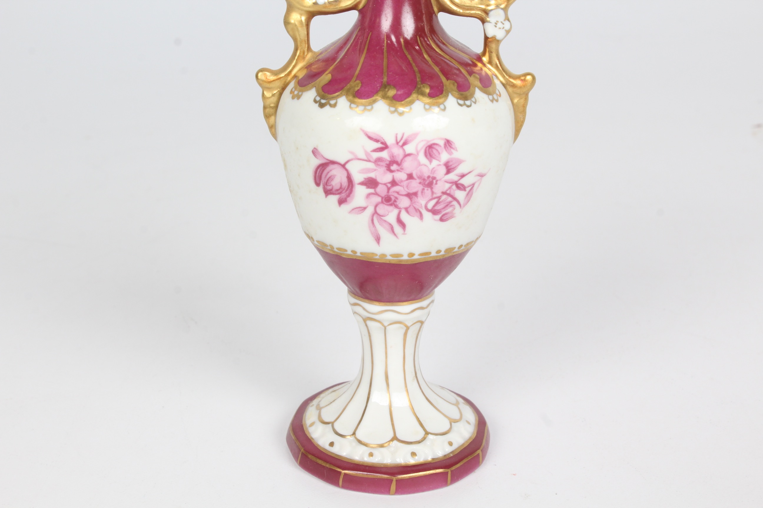 Pair Royal Dux Porcelain Vase