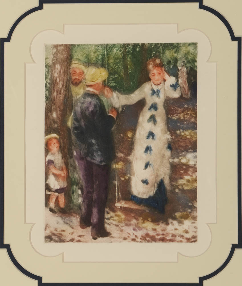 Photogravure Print After Pierre Auguste Renoir "The Swing"